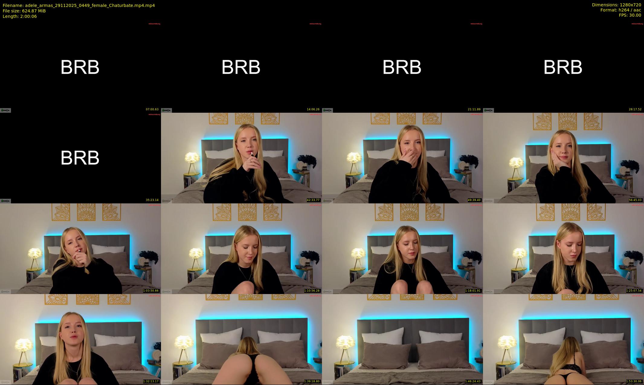 adele_armas — 121 minute Chaturbate female cam show recording, 720p, Nov 29, 2025