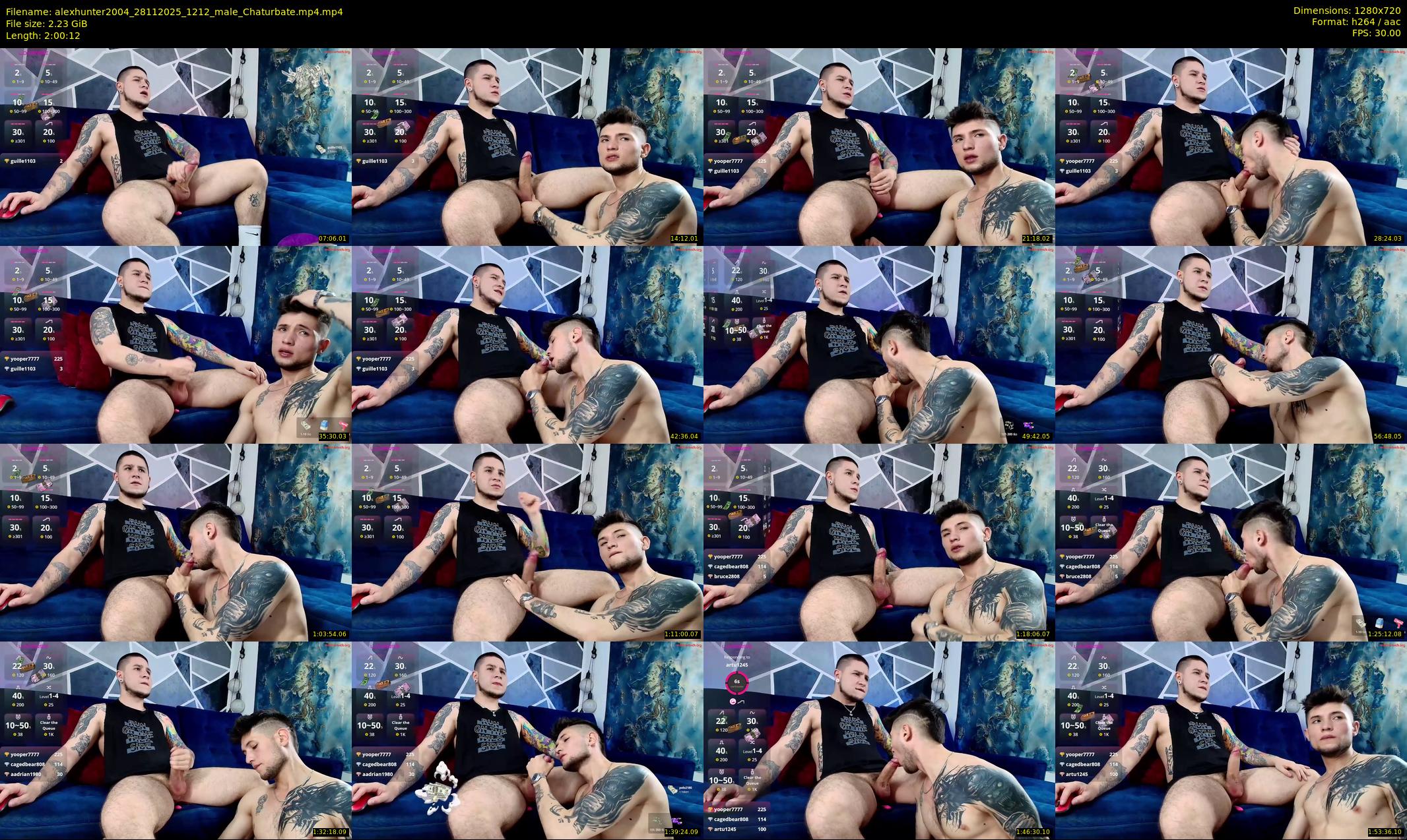 alexhunter2004 — 121 minute Chaturbate male cam show recording, 720p, Nov 28, 2025
