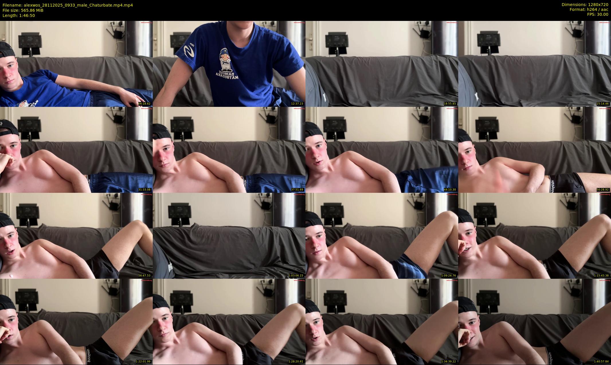 alexwos — 107 minute Chaturbate male cam show recording, 720p, Nov 28, 2025