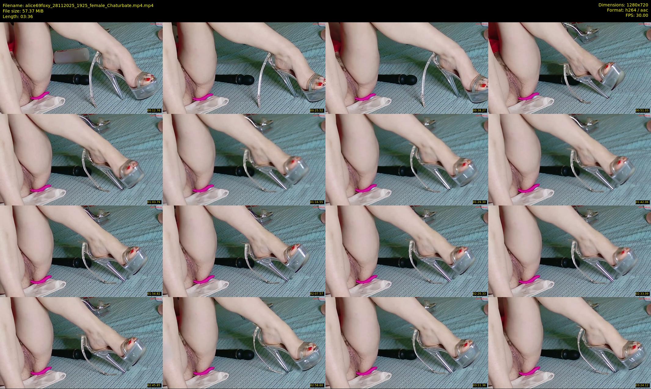 alice69foxy — 4 minute Chaturbate female cam show recording, 720p, Nov 28, 2025