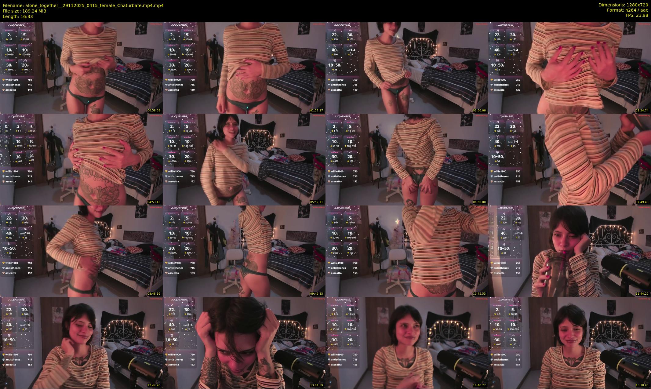 alone_together_ — 17 minute Chaturbate female cam show recording, 720p, Nov 29, 2025