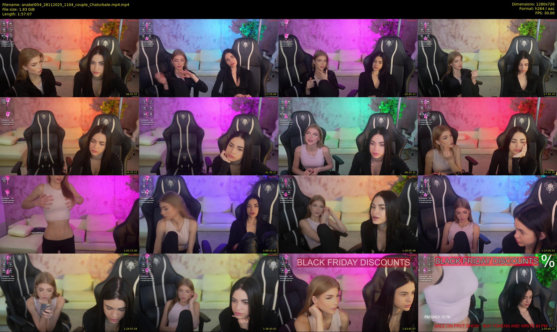 anabel054 — 118 minute Chaturbate female cam show recording, 720p, Nov 28, 2025