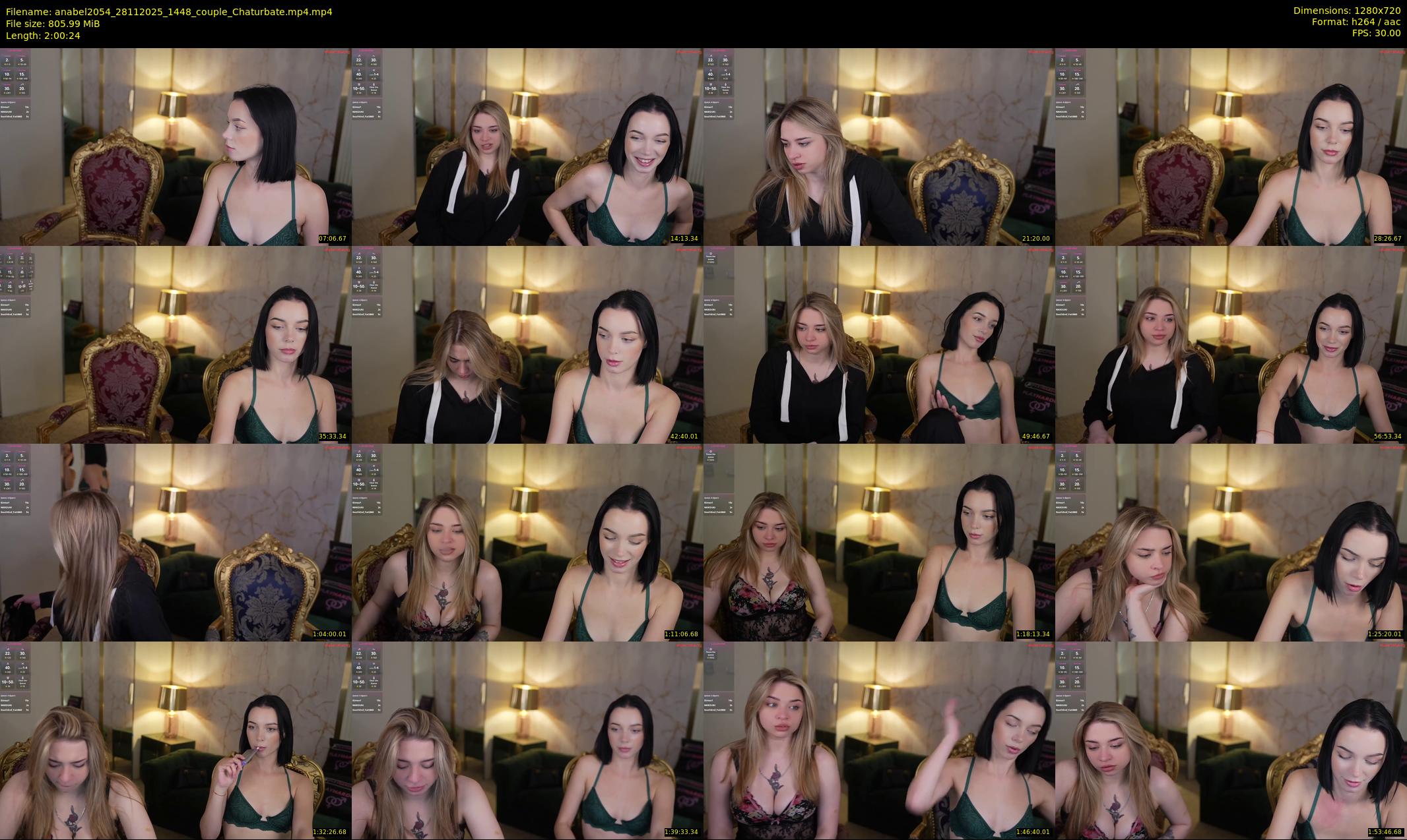 anabel2054 — 121 minute Chaturbate female cam show recording, 720p, Nov 28, 2025