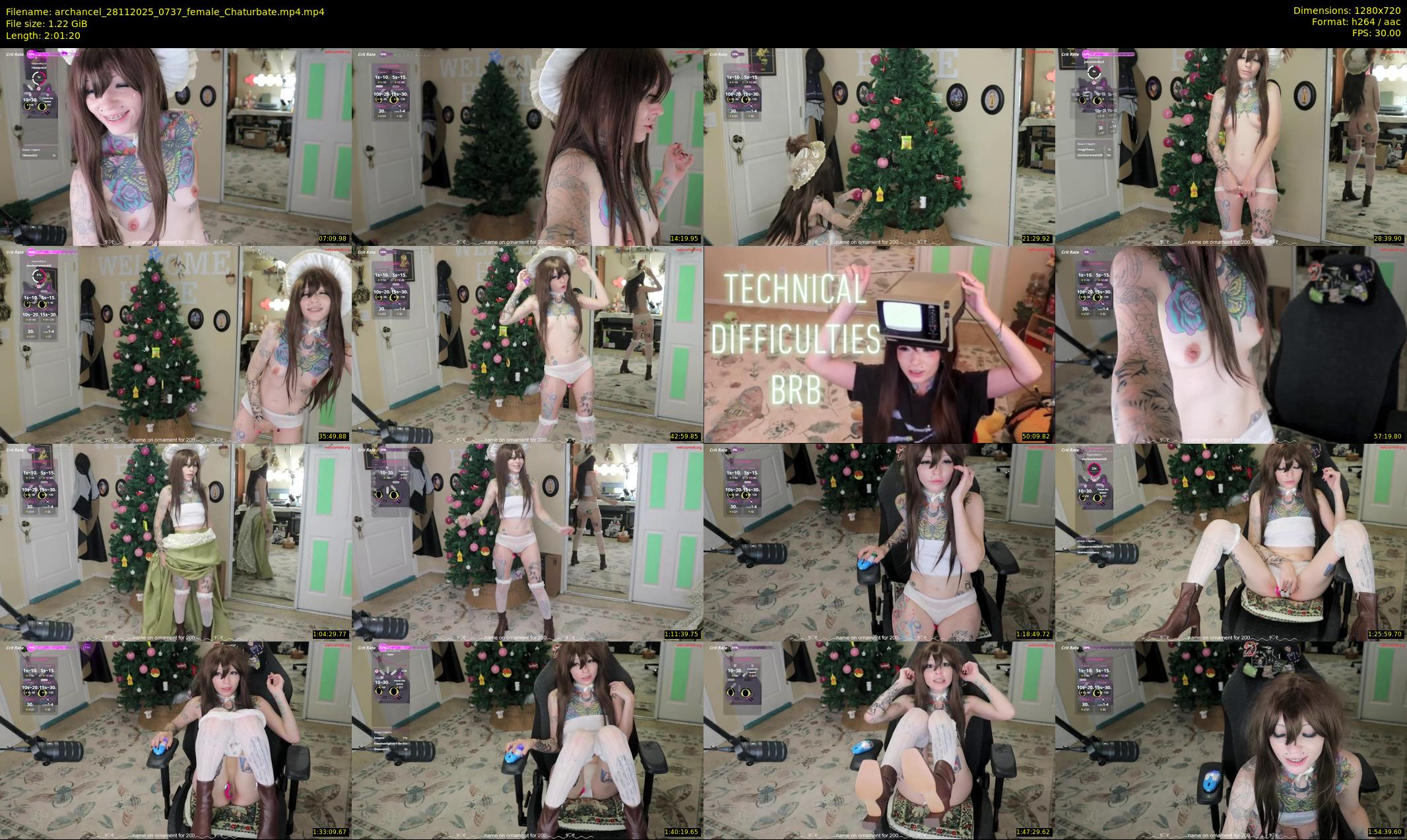 archancel — 122 minute Chaturbate female cam show recording, 720p, Nov 28, 2025