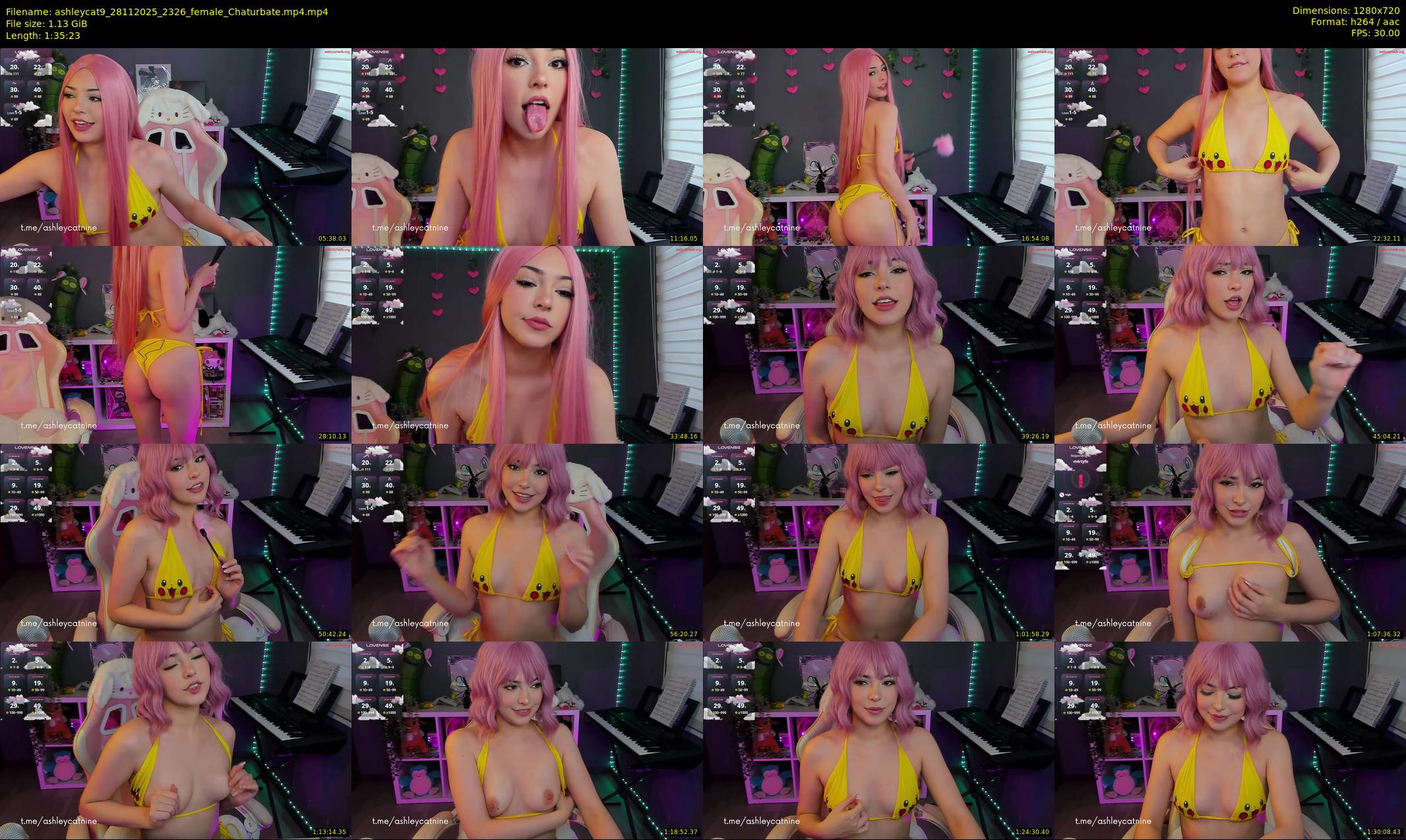 ashleycat9 — 96 minute Chaturbate female cam show recording, 720p, Nov 28, 2025