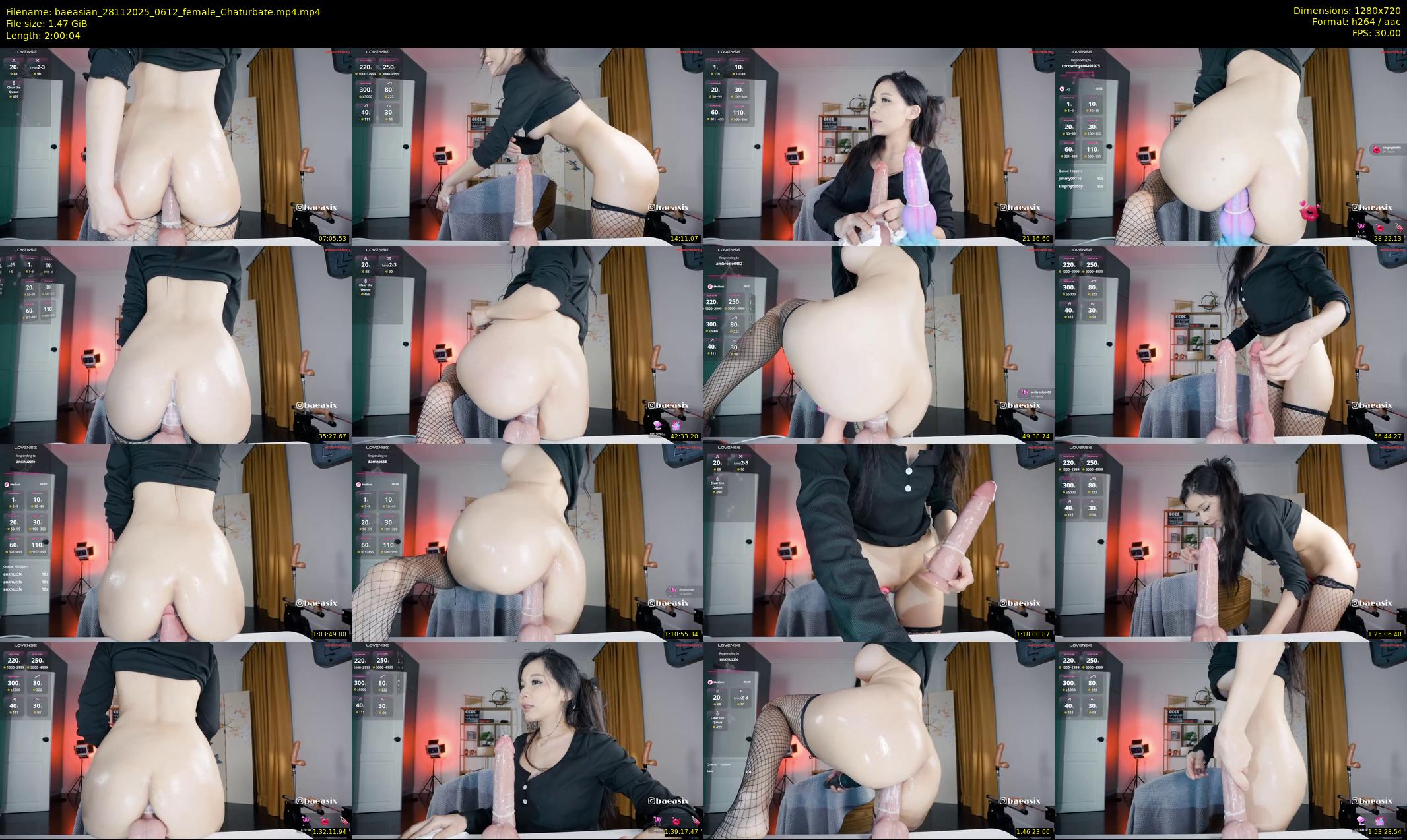 baeasian — 121 minute Chaturbate female cam show recording, 720p, Nov 28, 2025
