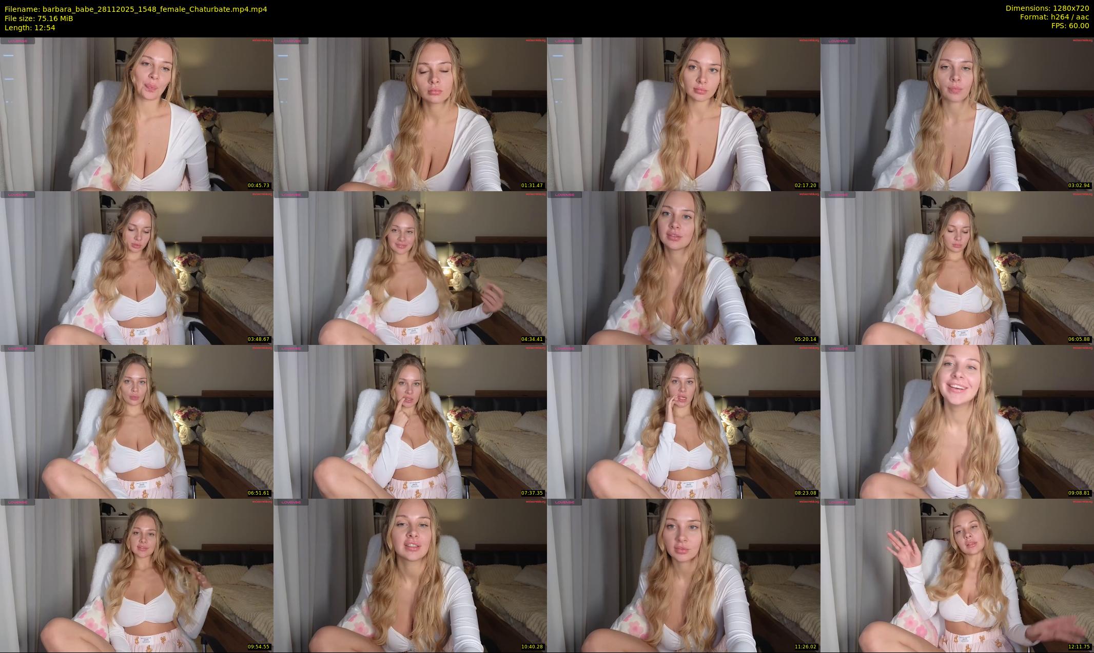 barbara_babe — 13 minute Chaturbate female cam show recording, 720p, Nov 28, 2025