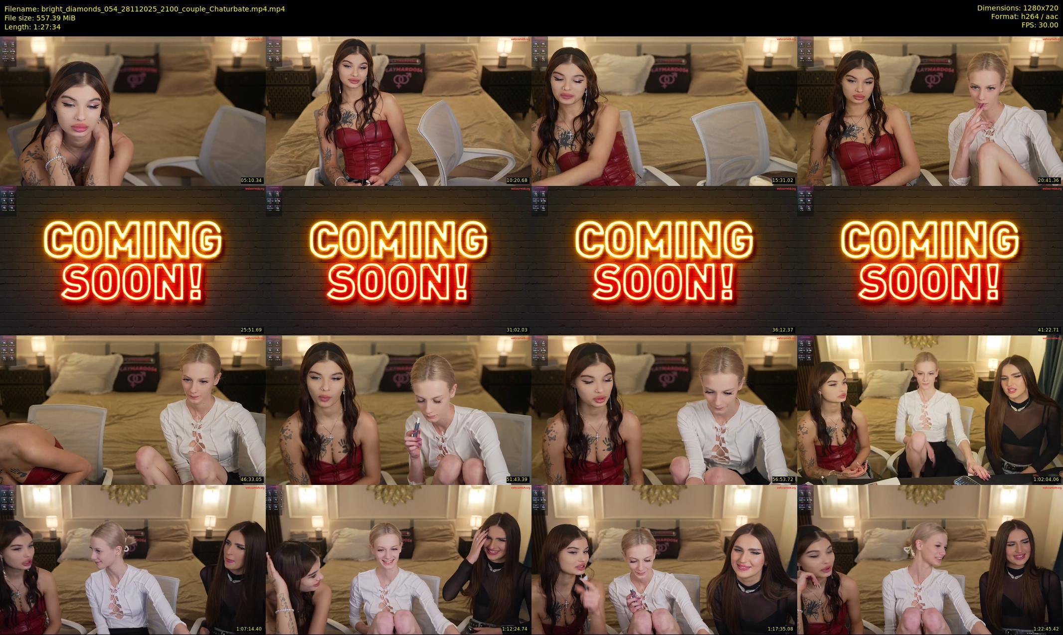 bright_diamonds_054 — 88 minute Chaturbate couple cam show recording, 720p, Nov 28, 2025
