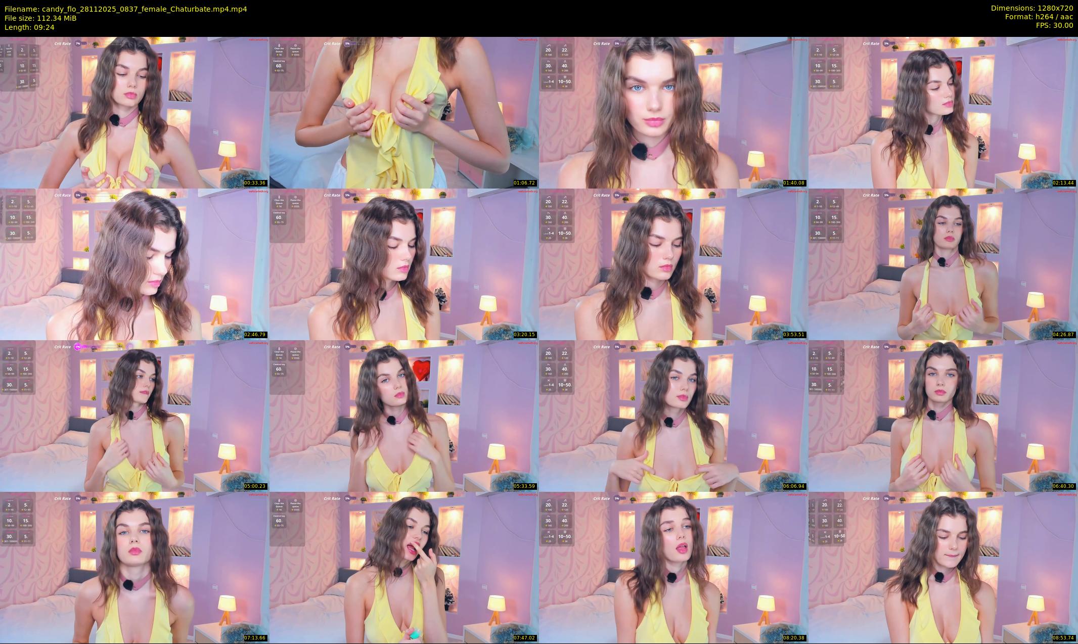 candy_flo — 10 minute Chaturbate female cam show recording, 720p, Nov 28, 2025