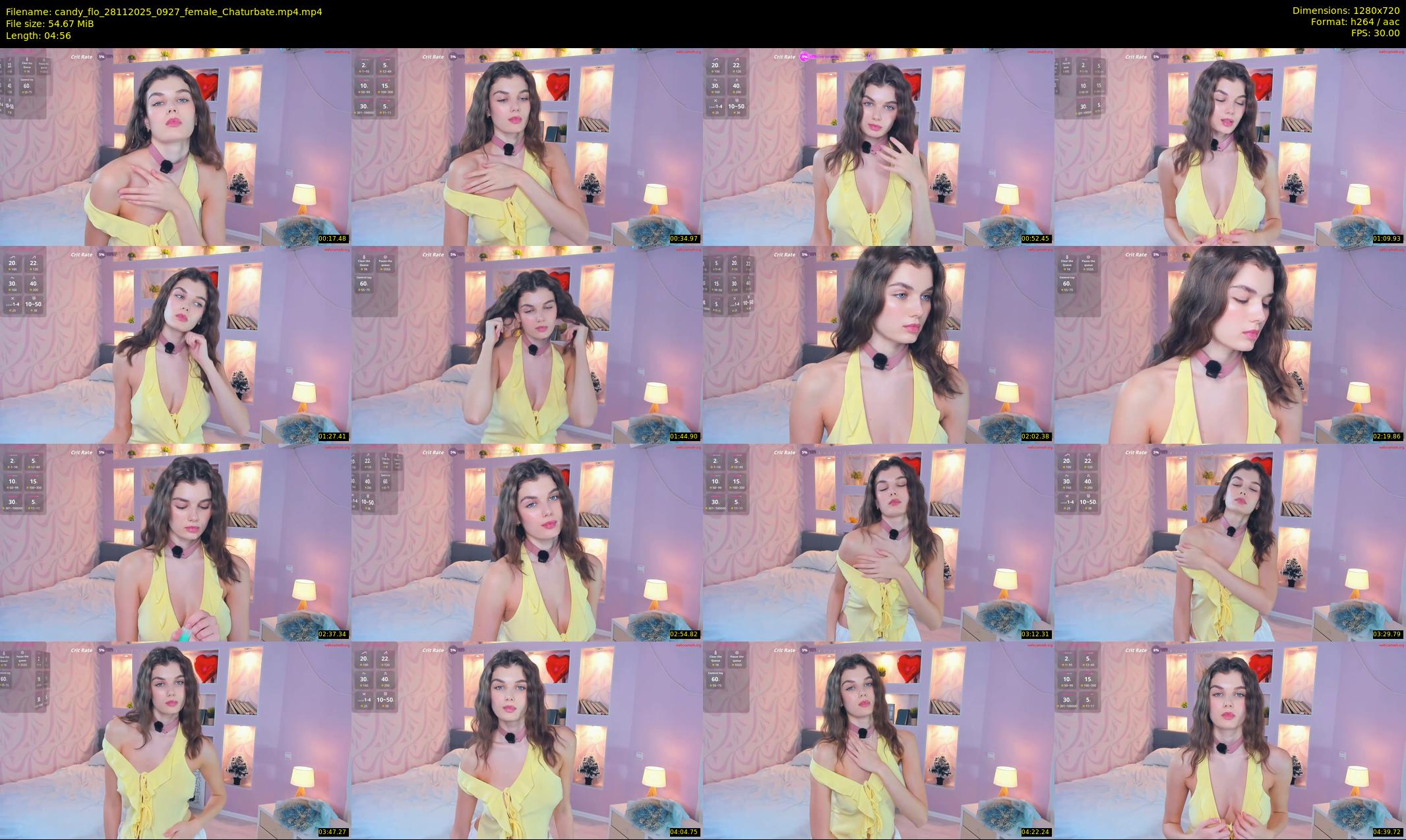 candy_flo — 5 minute Chaturbate female cam show recording, 720p, Nov 28, 2025