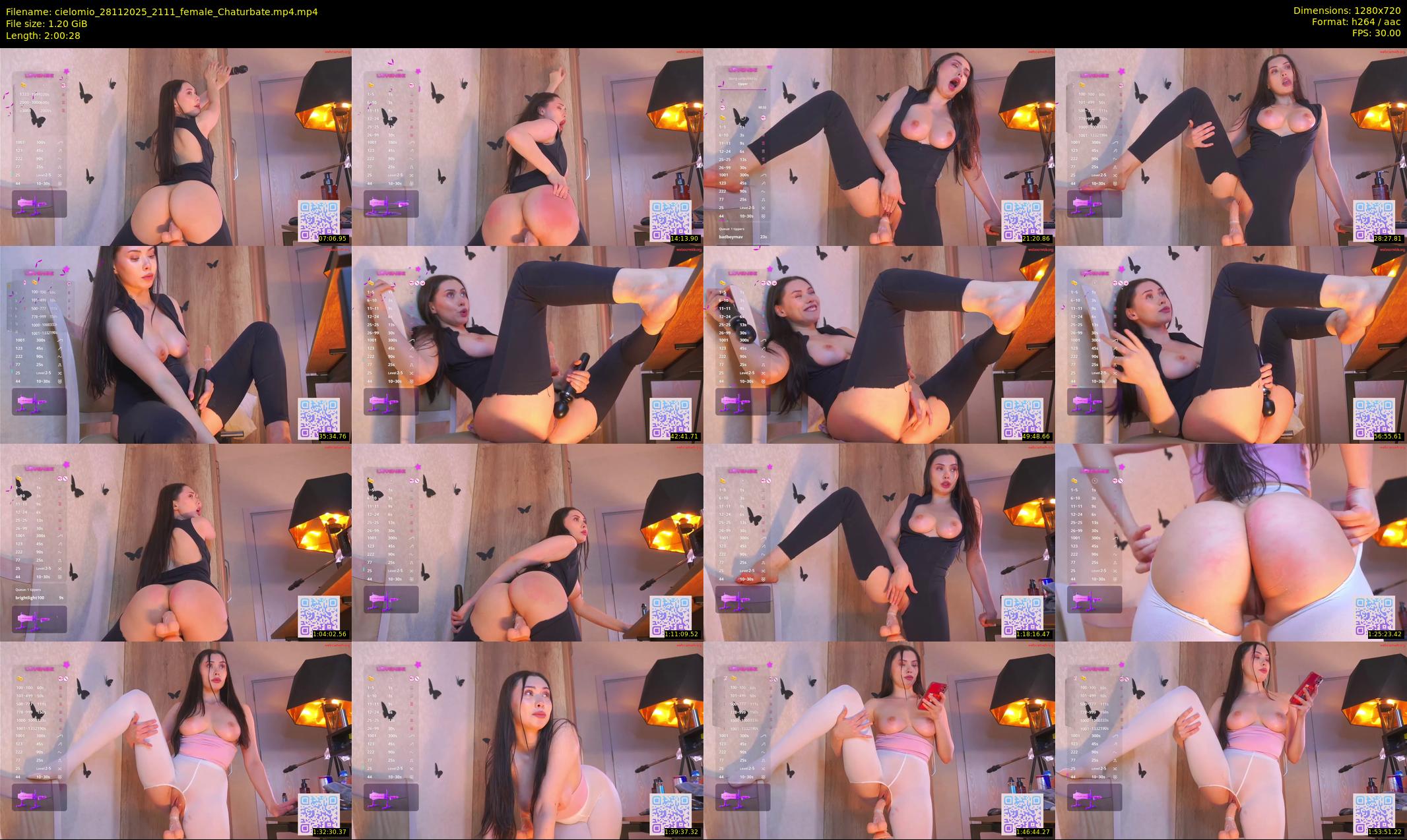 cielomio — 121 minute Chaturbate female cam show recording, 720p, Nov 28, 2025