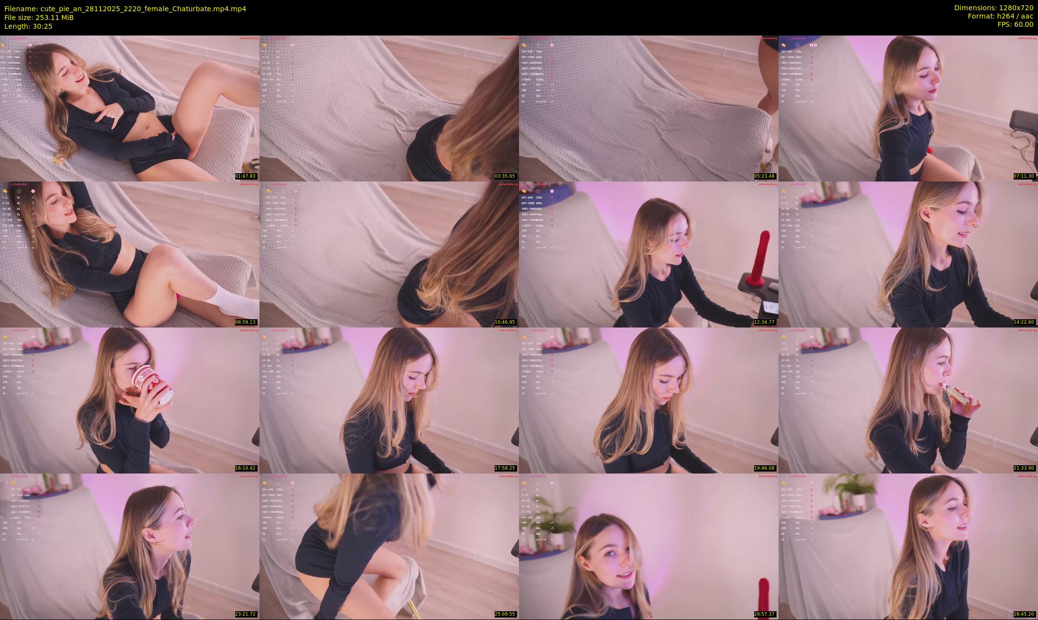cute_pie_an — 31 minute Chaturbate female cam show recording, 720p, Nov 28, 2025
