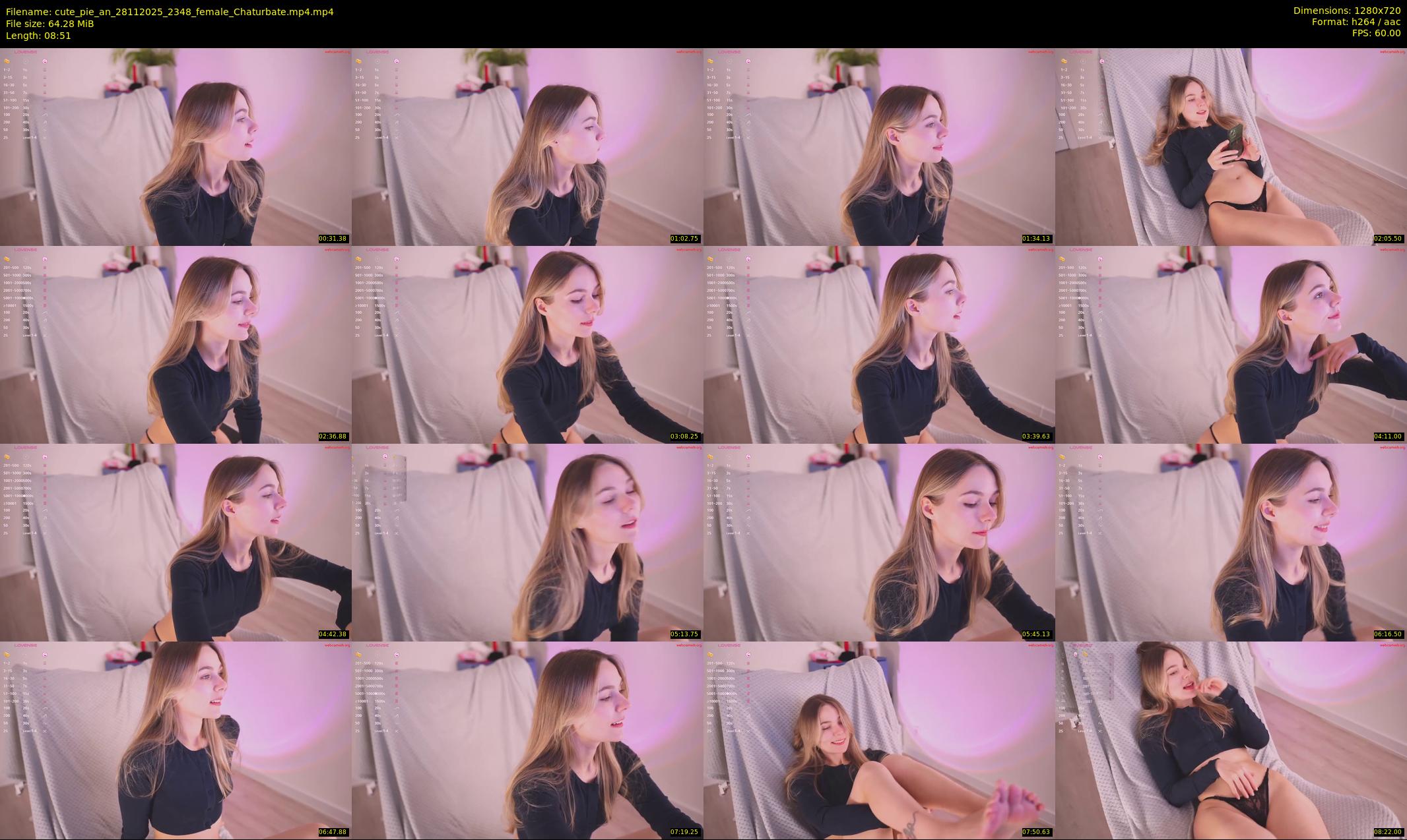 cute_pie_an — 9 minute Chaturbate female cam show recording, 720p, Nov 28, 2025
