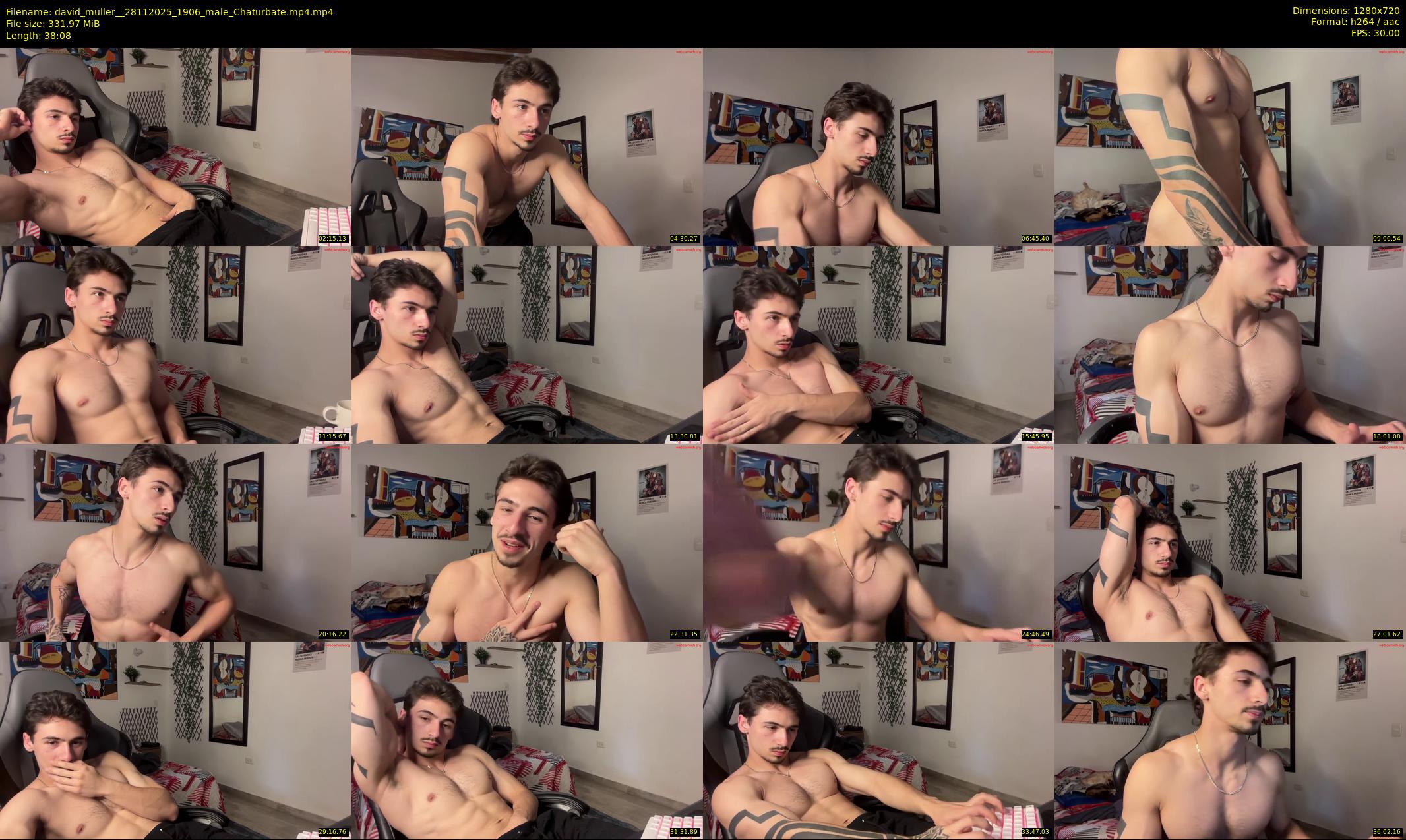 david_muller_ — 39 minute Chaturbate male cam show recording, 720p, Nov 28, 2025
