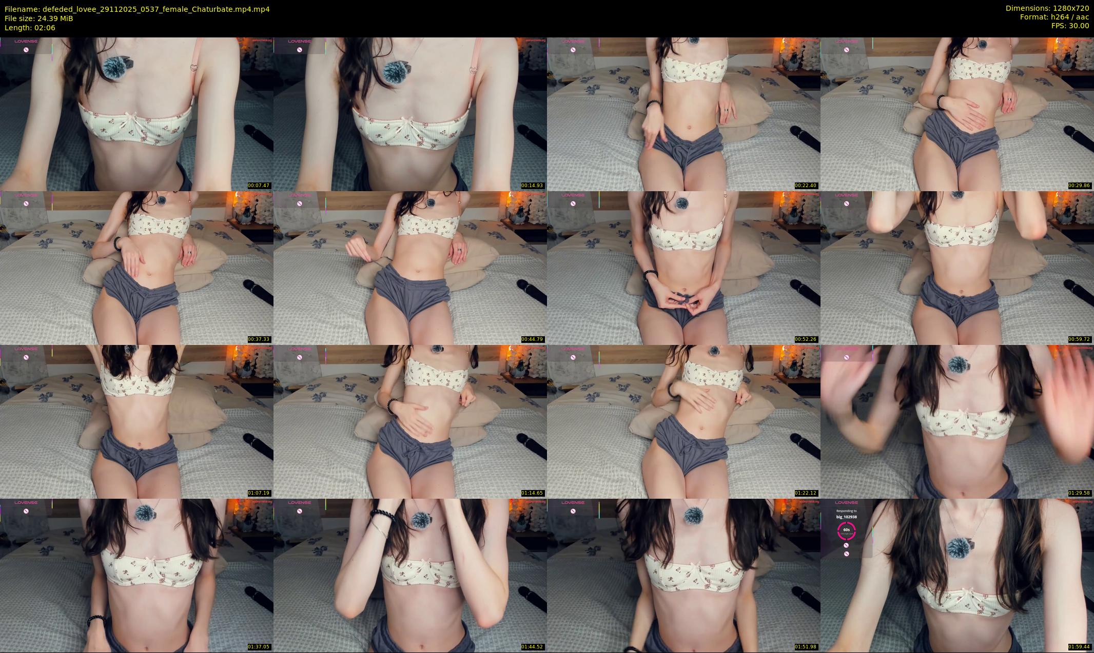 defeded_lovee — 3 minute Chaturbate female cam show recording, 720p, Nov 29, 2025