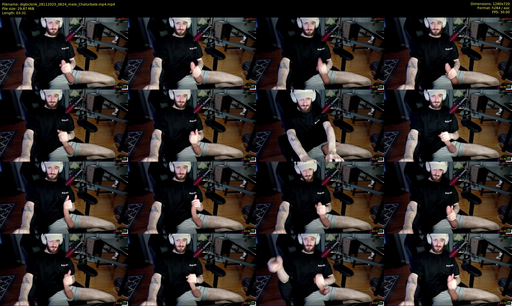 digbicknik — 4 minute Chaturbate male cam show recording, 720p, Nov 28, 2025