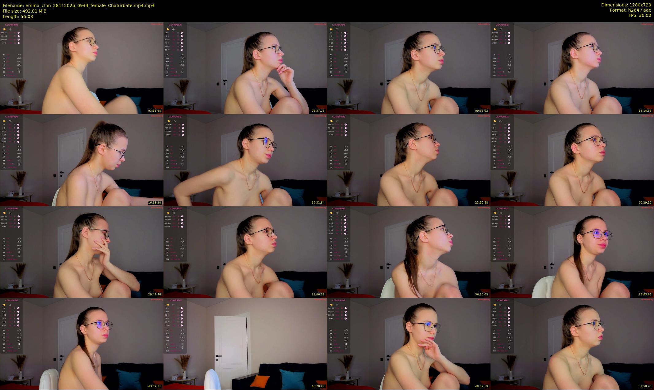 emma_clon — 57 minute Chaturbate female cam show recording, 720p, Nov 28, 2025