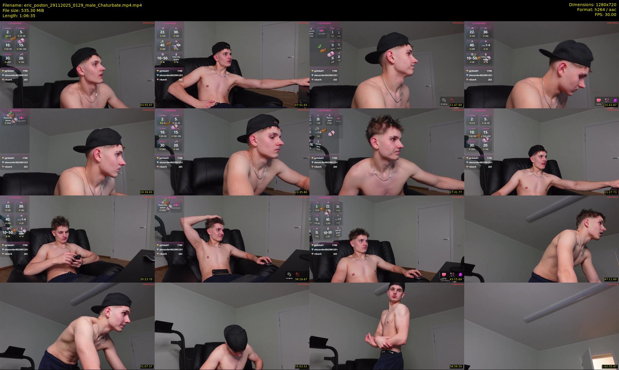 eric_poston — 67 minute Chaturbate male cam show recording, 720p, Nov 29, 2025
