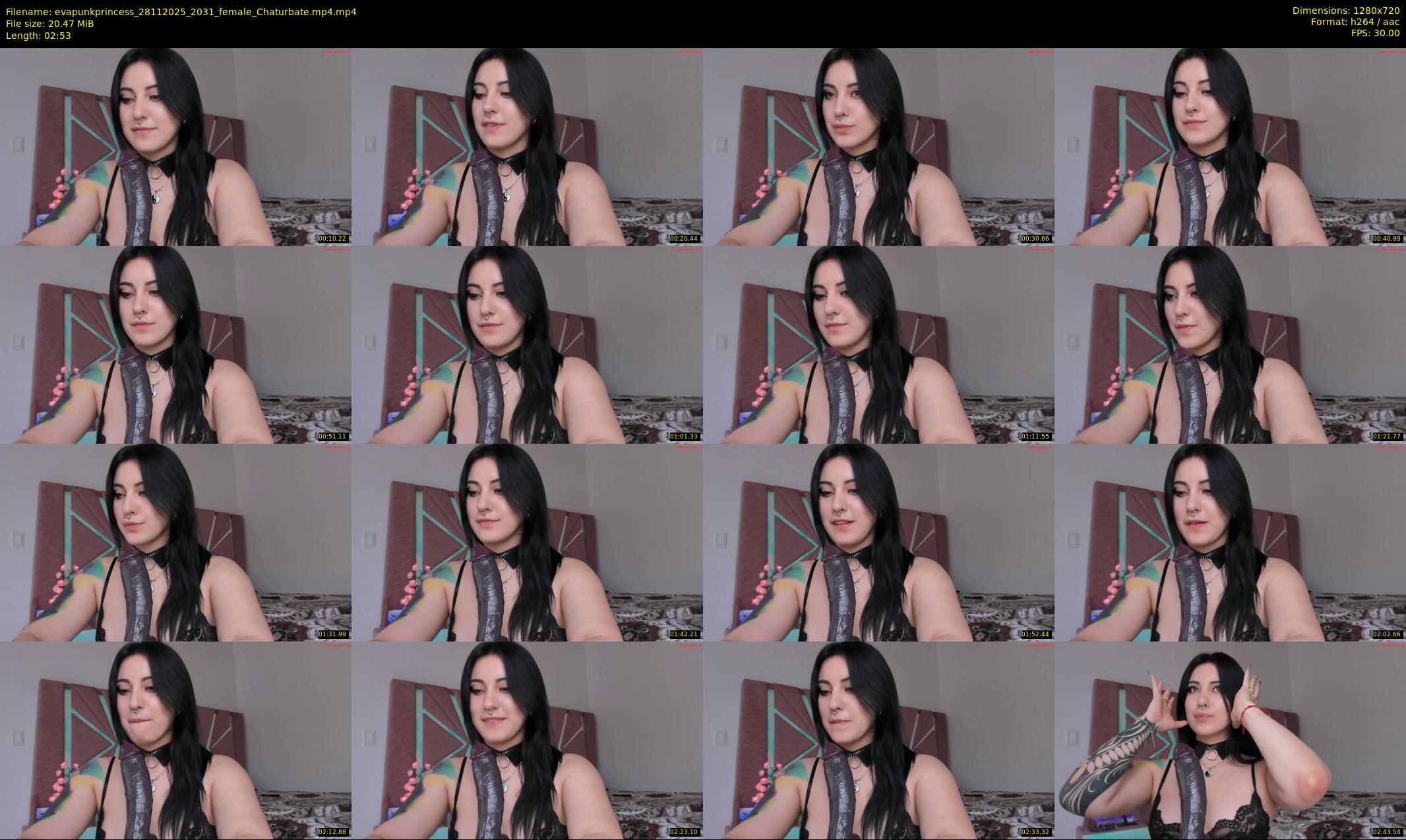 evapunkprincess — 3 minute Chaturbate female cam show recording, 720p, Nov 28, 2025