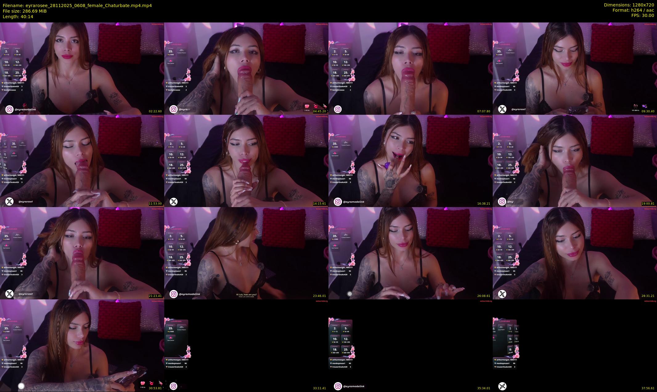 eyrarosee — 41 minute Chaturbate female cam show recording, 720p, Nov 28, 2025