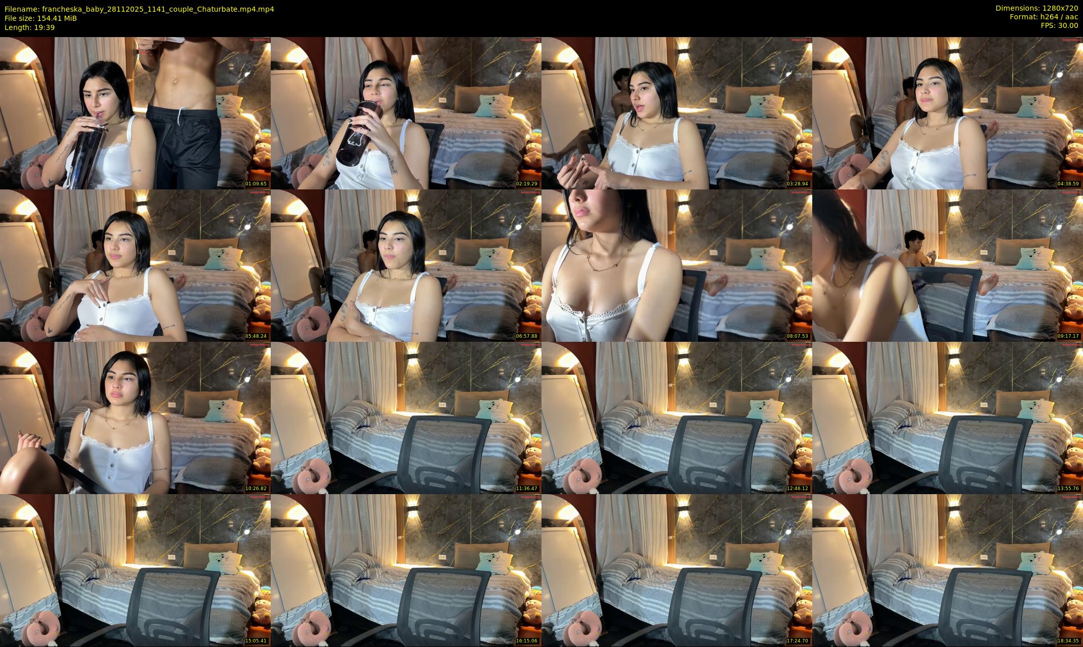 francheska_baby — 20 minute Chaturbate couple cam show recording, 720p, Nov 28, 2025