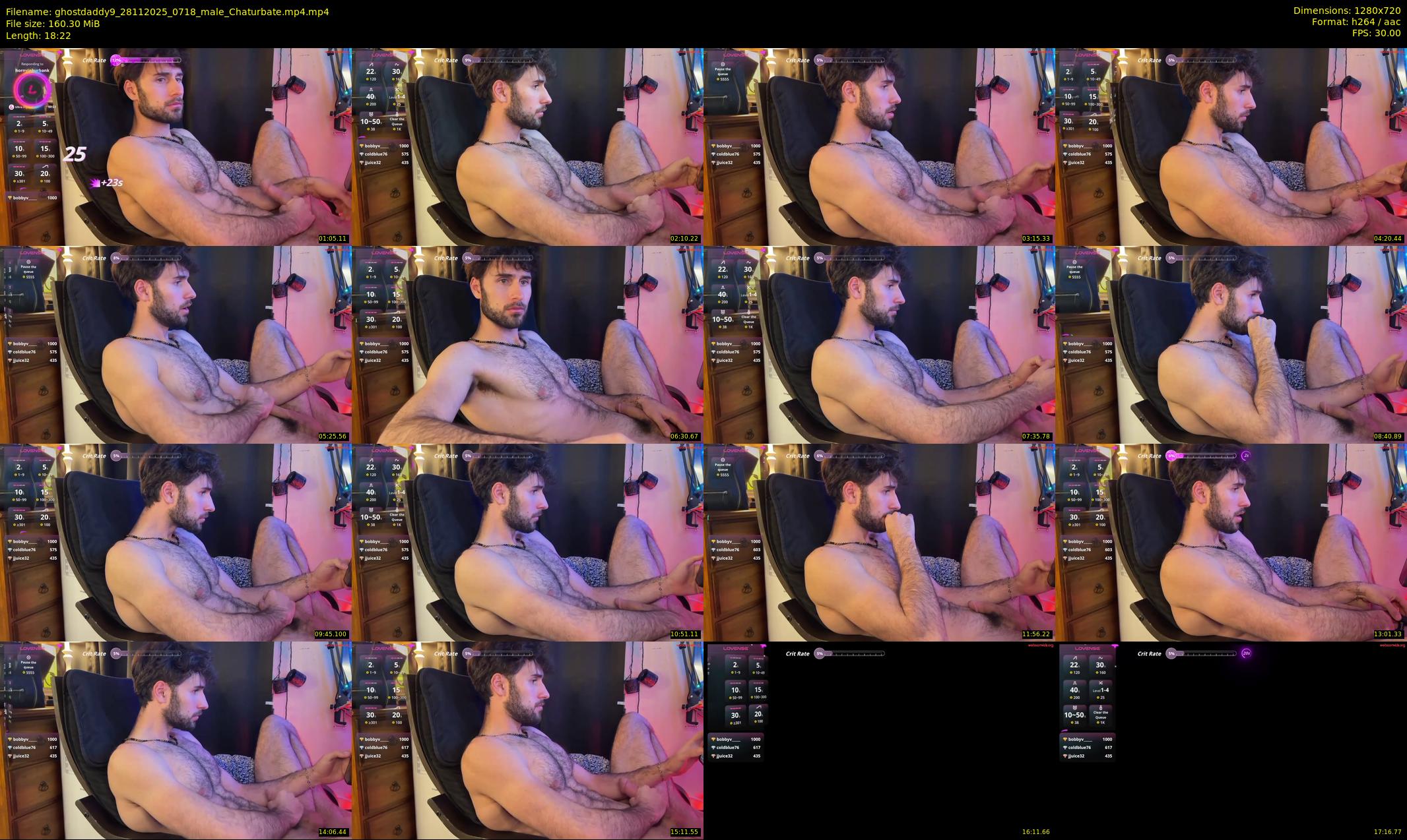 ghostdaddy9 — 19 minute Chaturbate male cam show recording, 720p, Nov 28, 2025