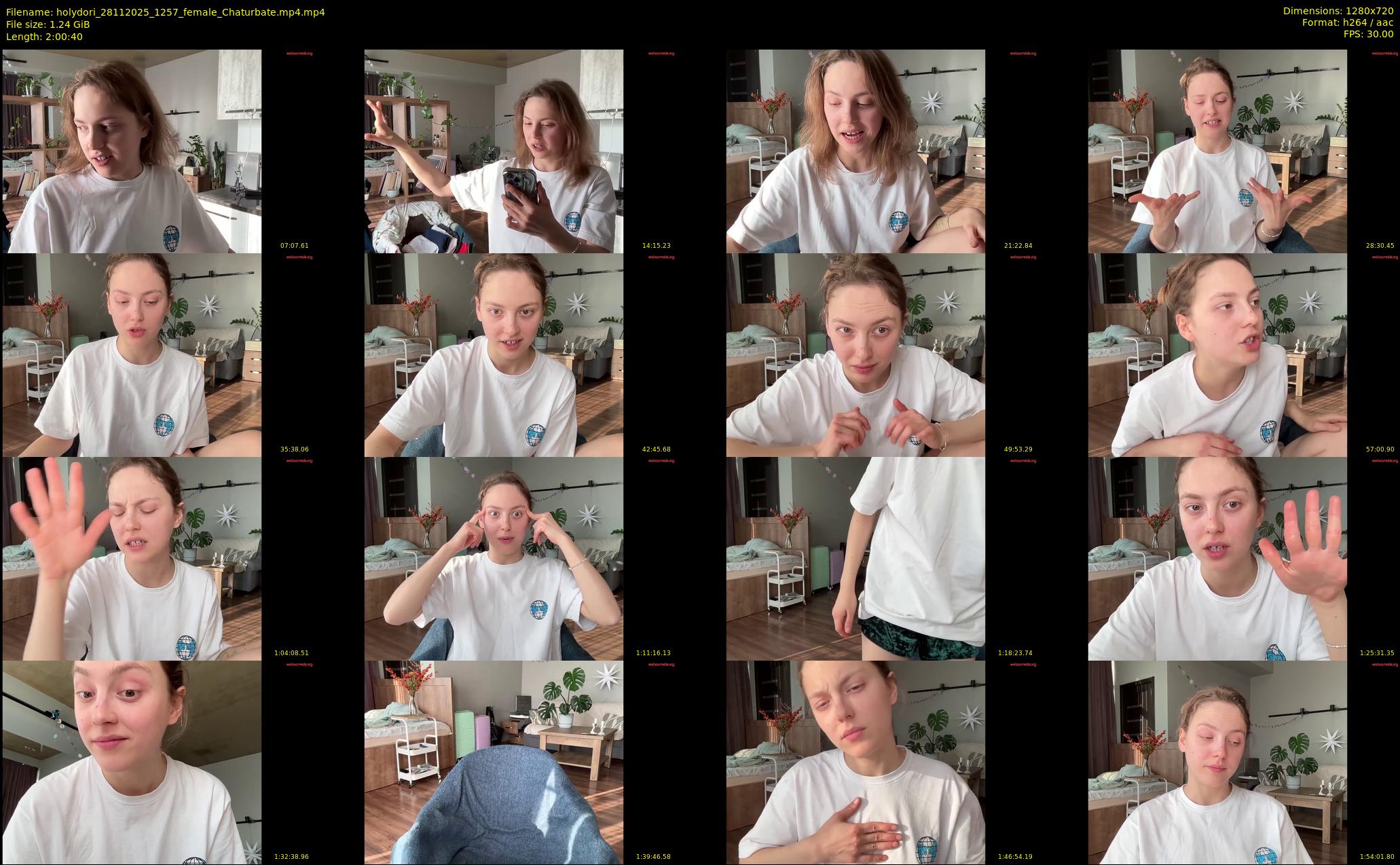 holydori — 121 minute Chaturbate female cam show recording, 720p, Nov 28, 2025