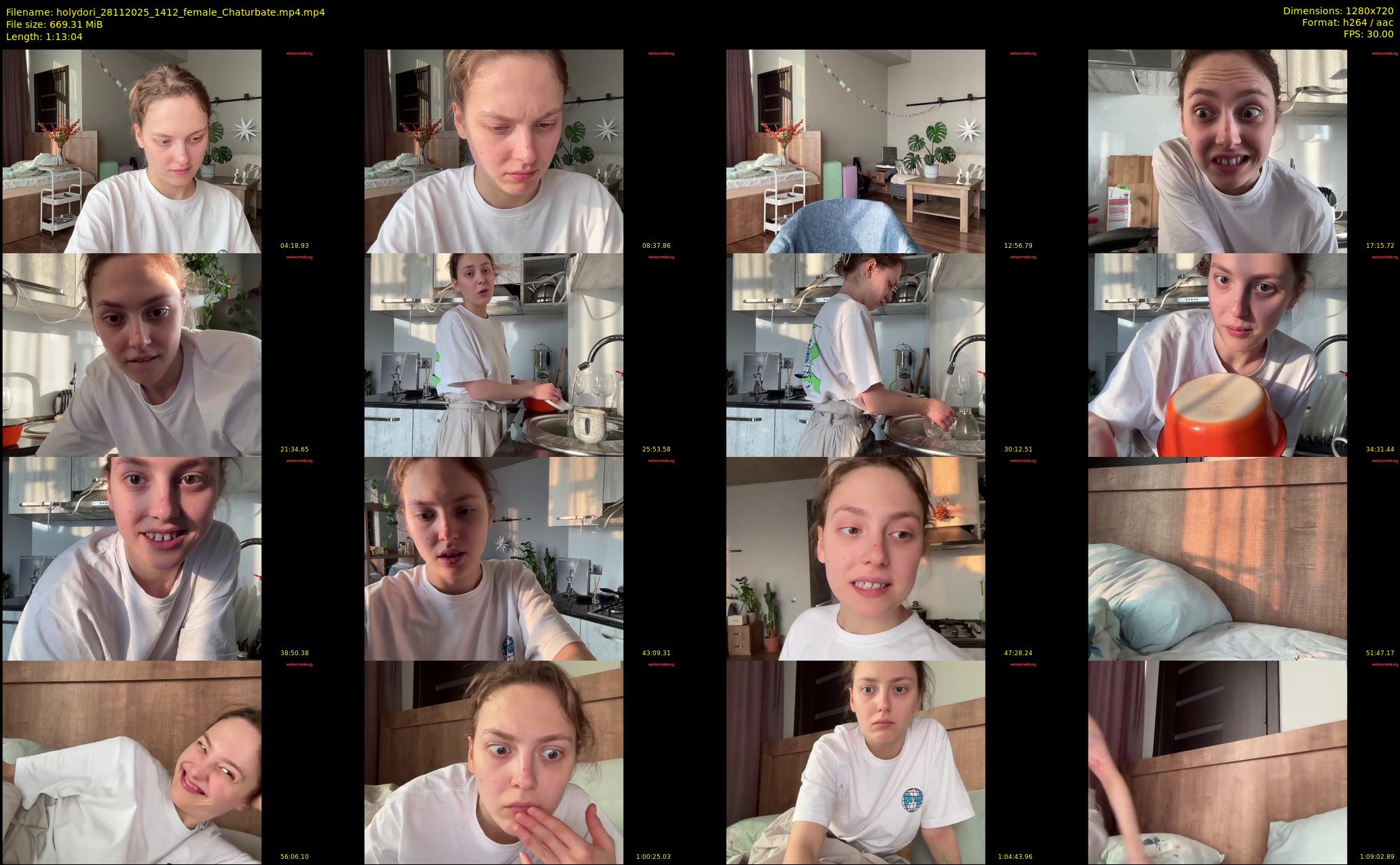 holydori — 74 minute Chaturbate female cam show recording, 720p, Nov 28, 2025