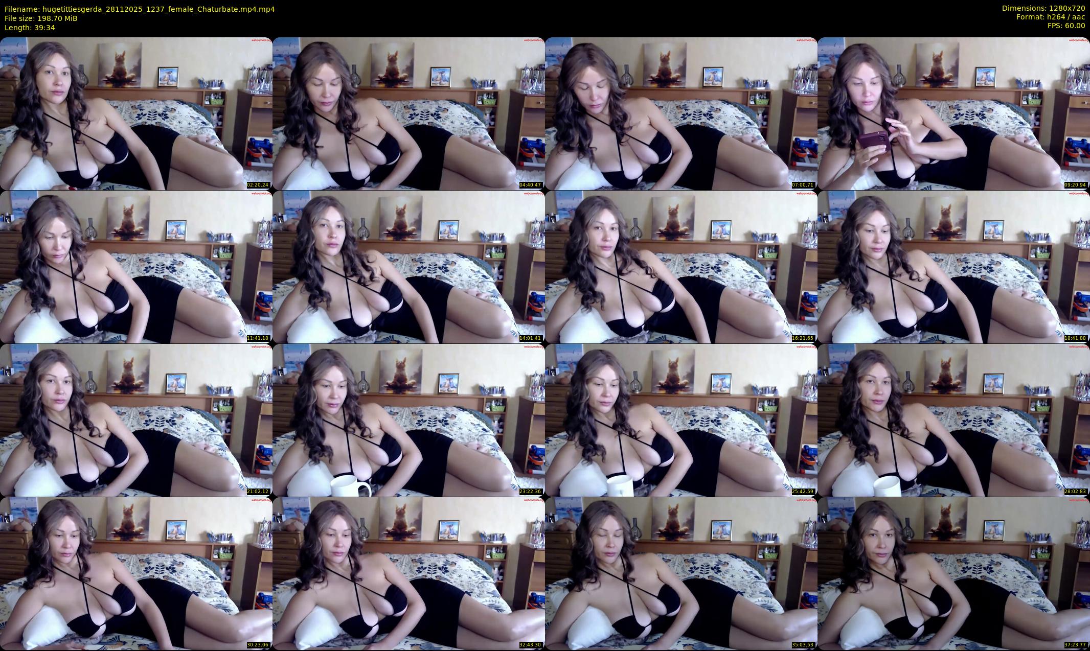 hugetittiesgerda — 40 minute Chaturbate female cam show recording, 720p, Nov 28, 2025
