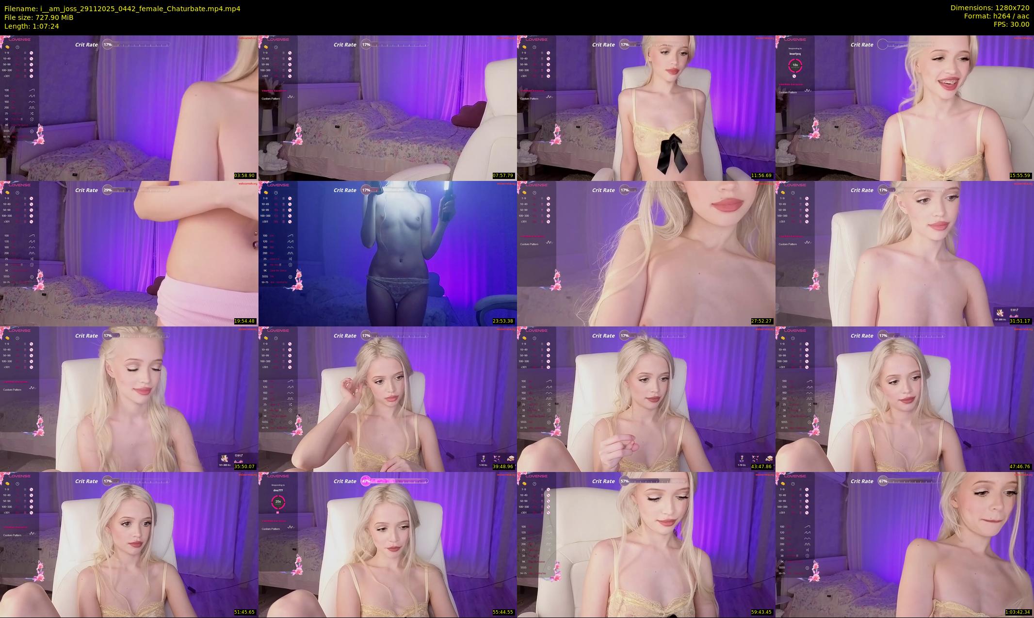 i__am_joss — 68 minute Chaturbate female cam show recording, 720p, Nov 29, 2025