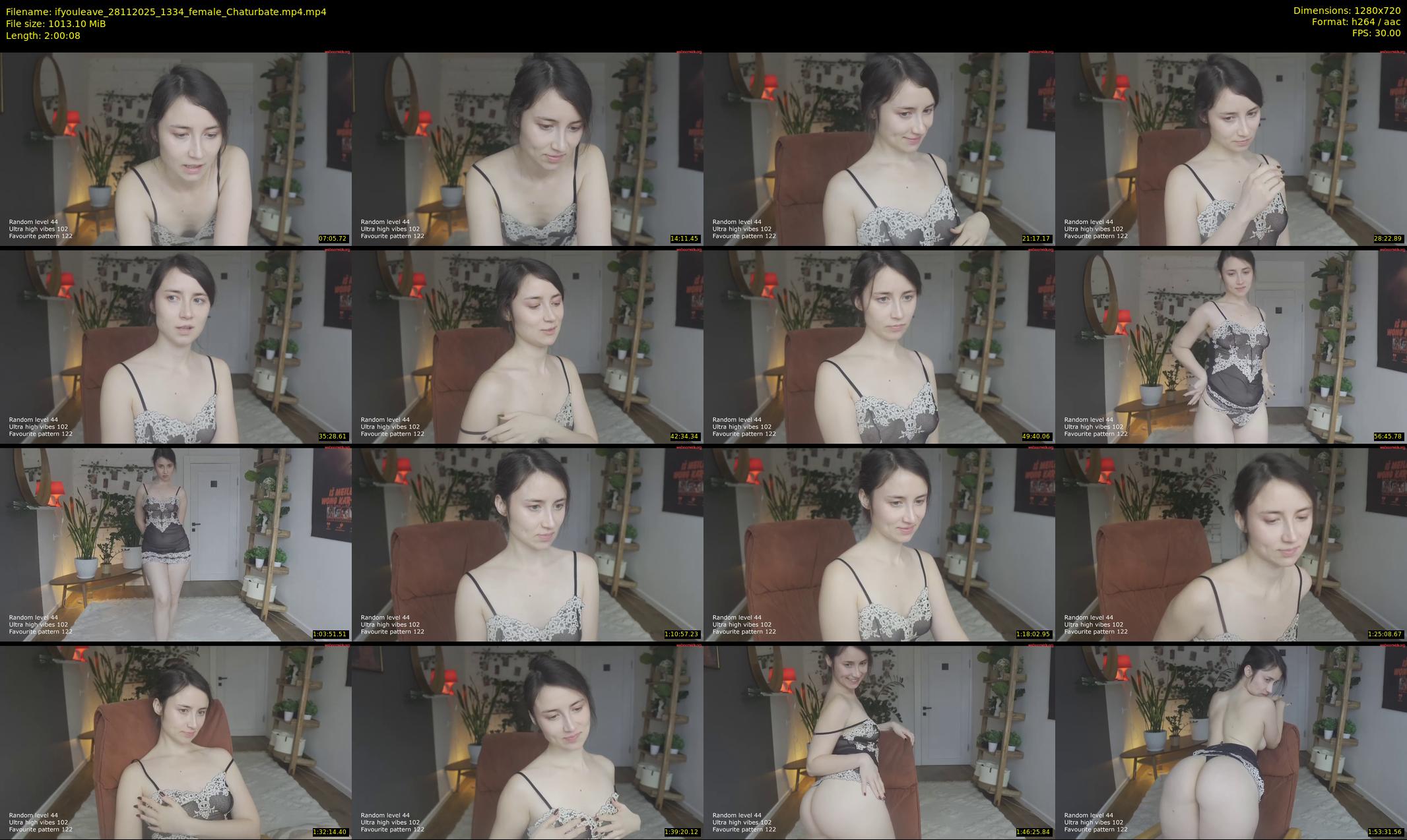 ifyouleave — 121 minute Chaturbate female cam show recording, 720p, Nov 28, 2025