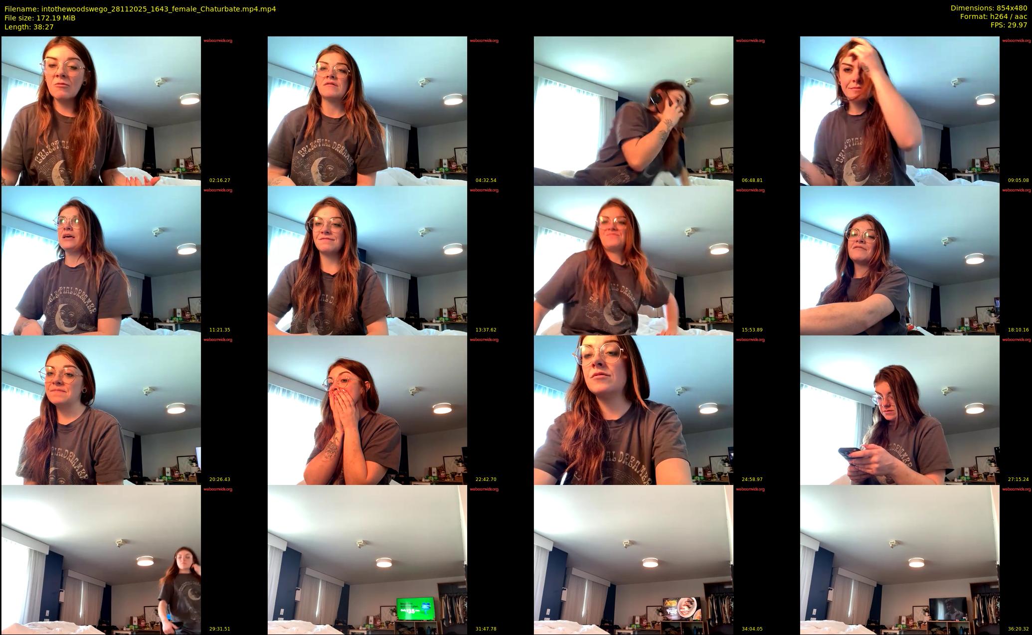 intothewoodswego — 39 minute Chaturbate female cam show recording, 480p, Nov 28, 2025