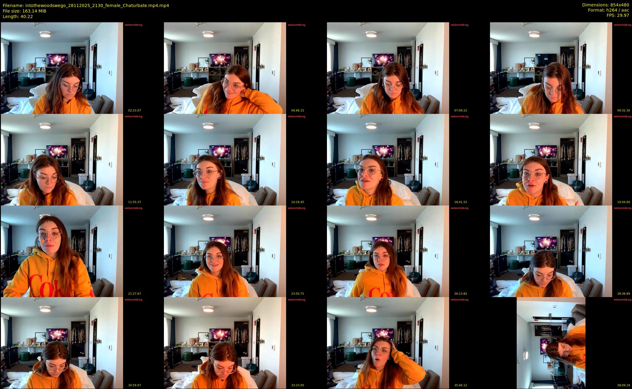 intothewoodswego — 41 minute Chaturbate female cam show recording, 480p, Nov 28, 2025