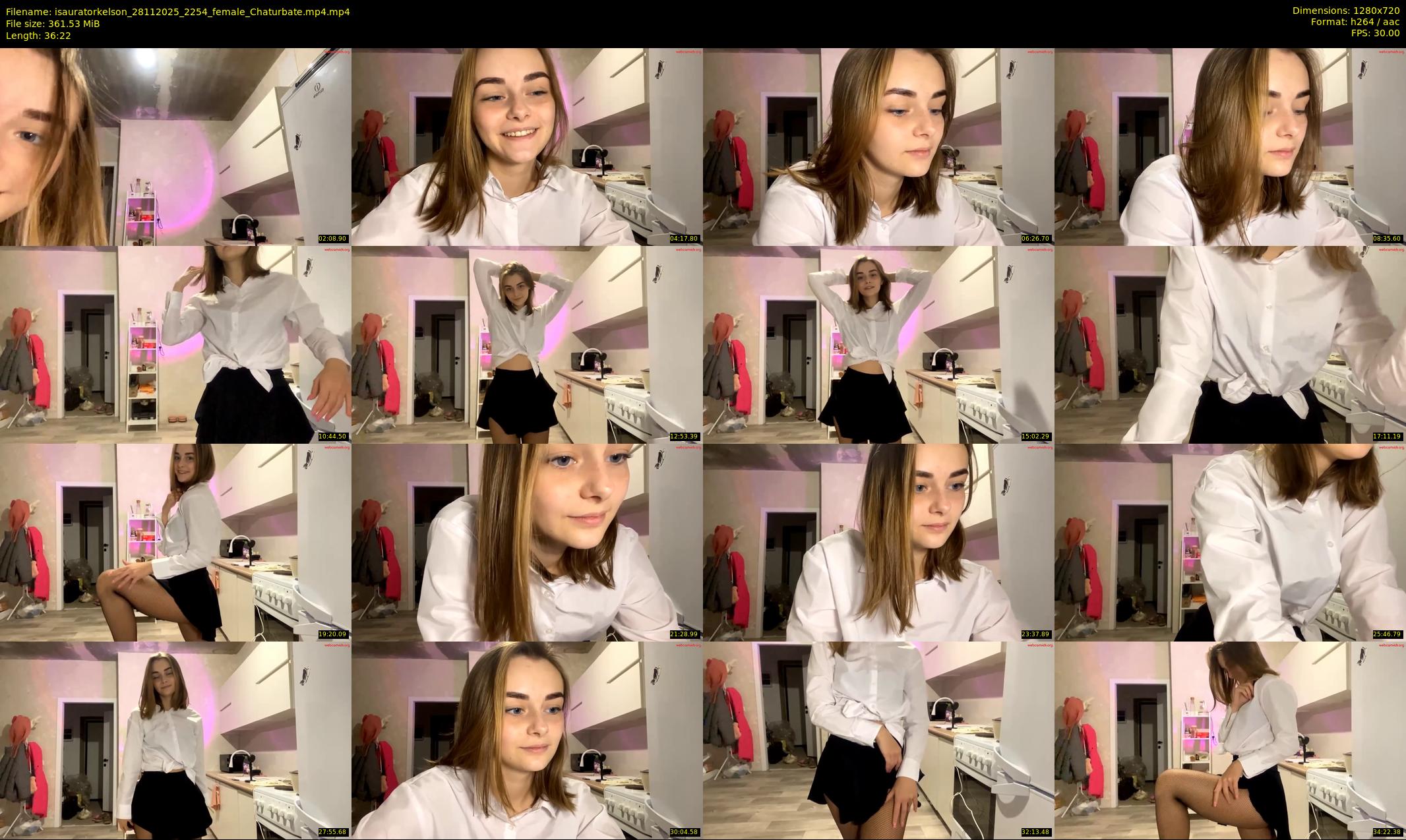 isauratorkelson — 37 minute Chaturbate female cam show recording, 720p, Nov 28, 2025