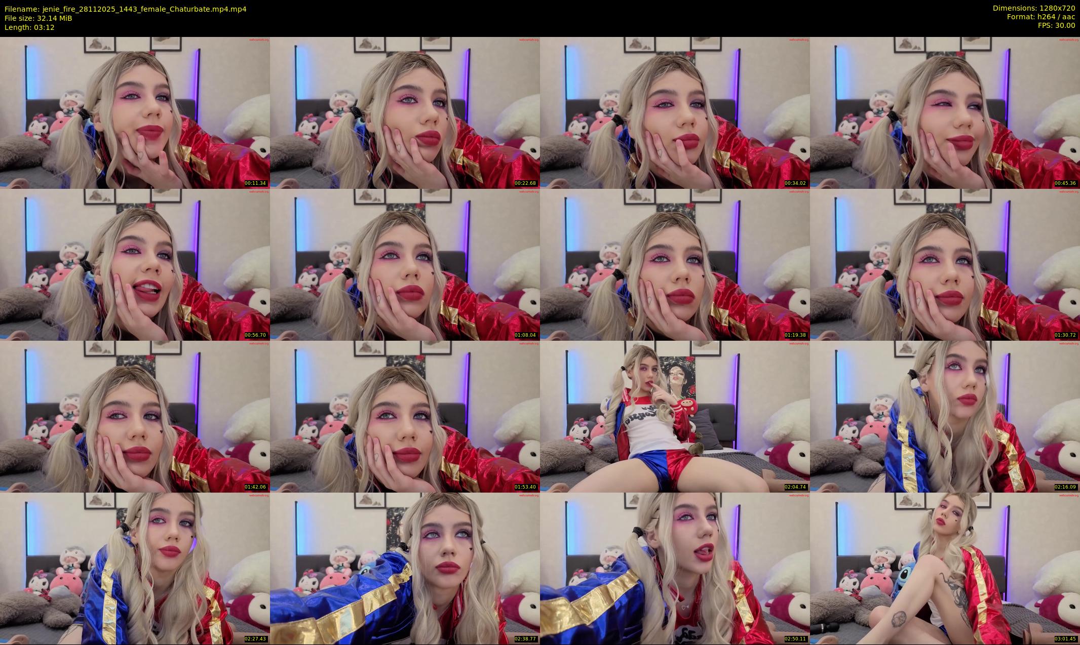 jenie_fire — 4 minute Chaturbate female cam show recording, 720p, Nov 28, 2025