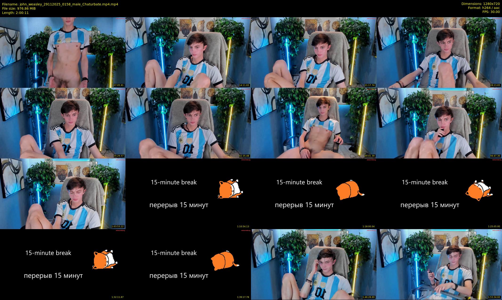 john_weasley — 121 minute Chaturbate male cam show recording, 720p, Nov 29, 2025