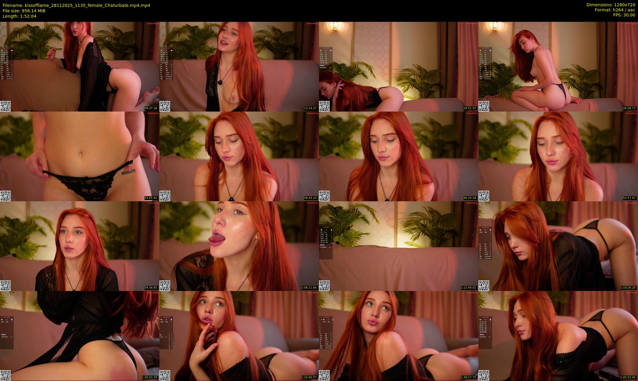 kissofflame — 113 minute Chaturbate female cam show recording, 720p, Nov 28, 2025