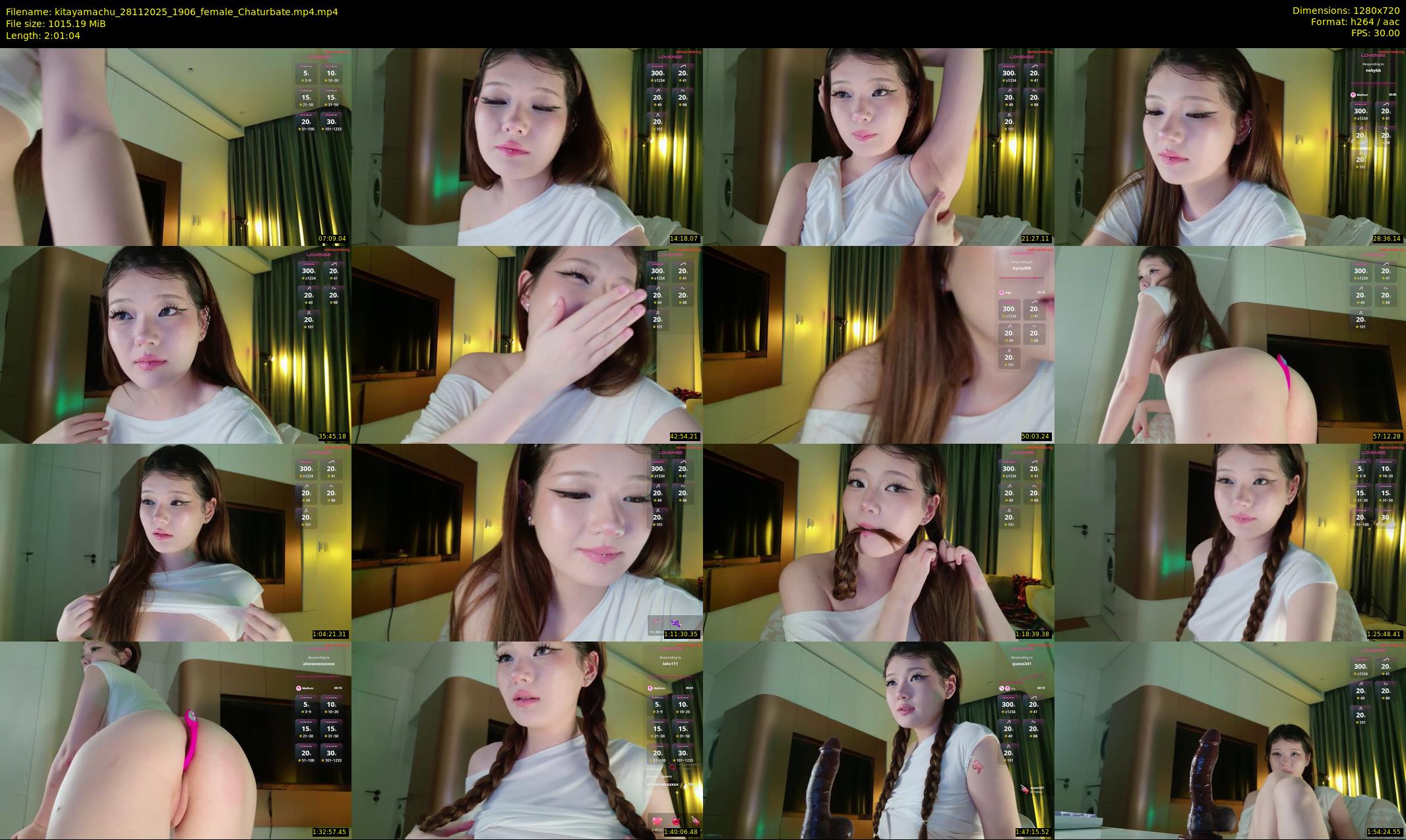 kitayamachu — 122 minute Chaturbate female cam show recording, 720p, Nov 28, 2025