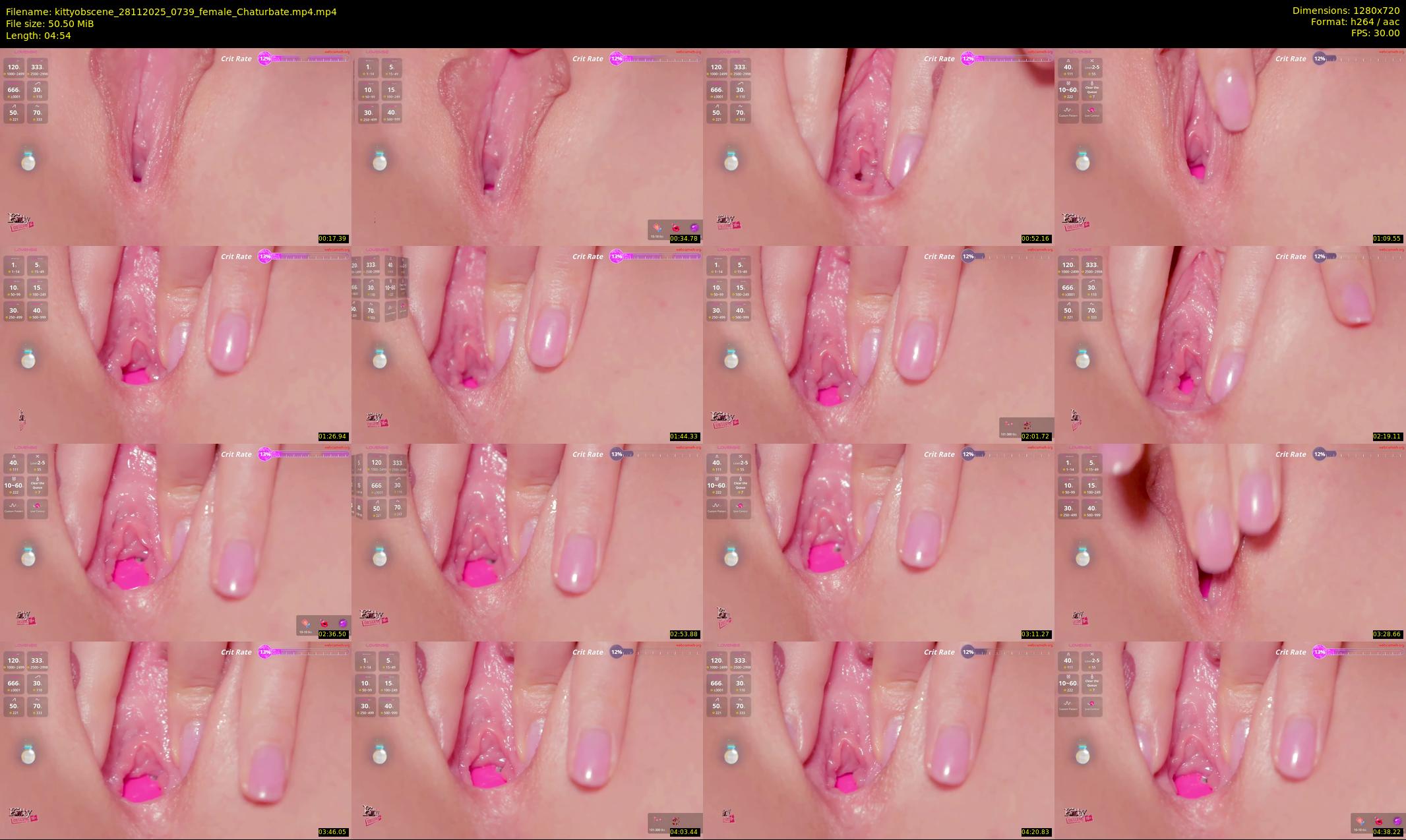 kittyobscene — 5 minute Chaturbate female cam show recording, 720p, Nov 28, 2025