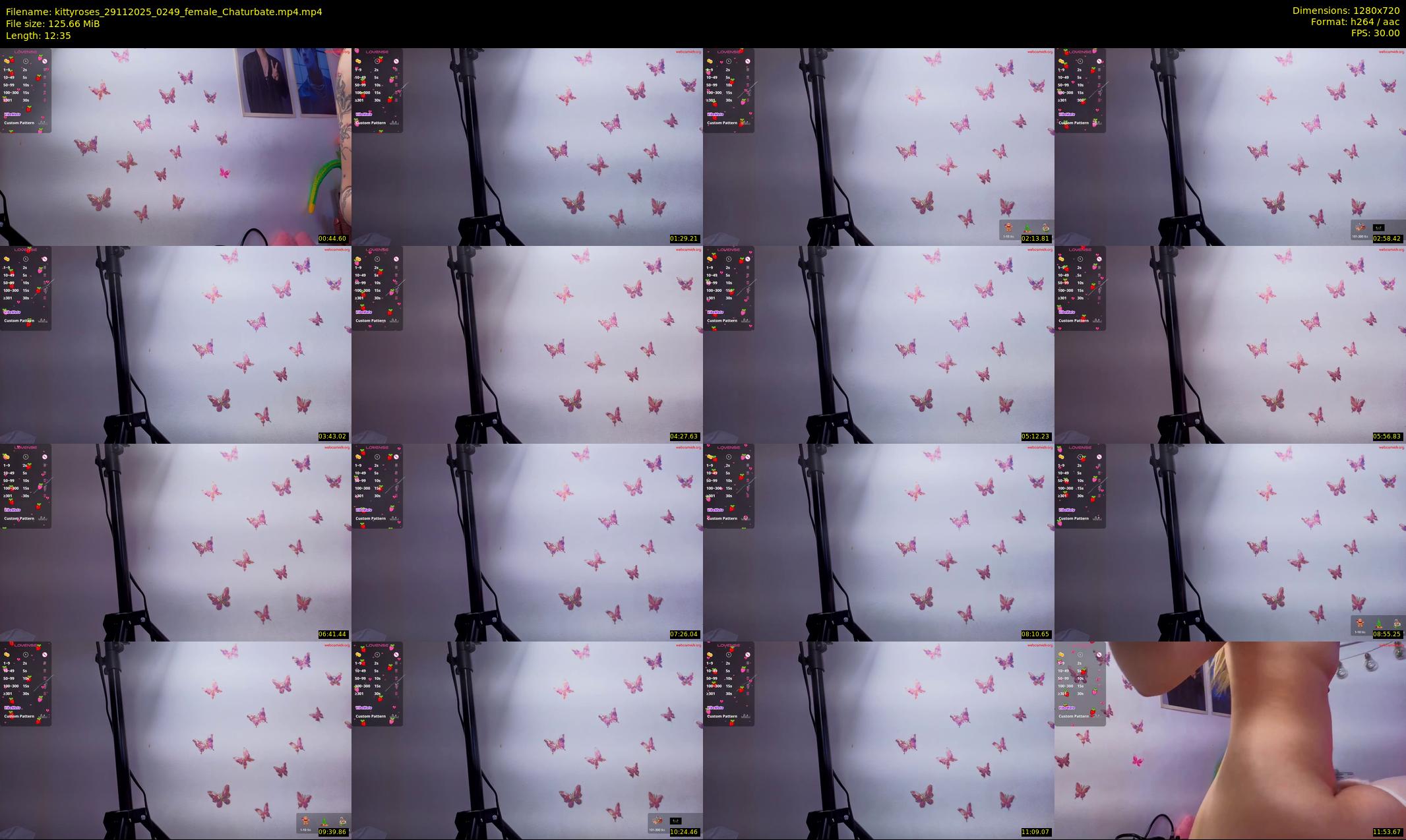 kittyroses — 13 minute Chaturbate female cam show recording, 720p, Nov 29, 2025