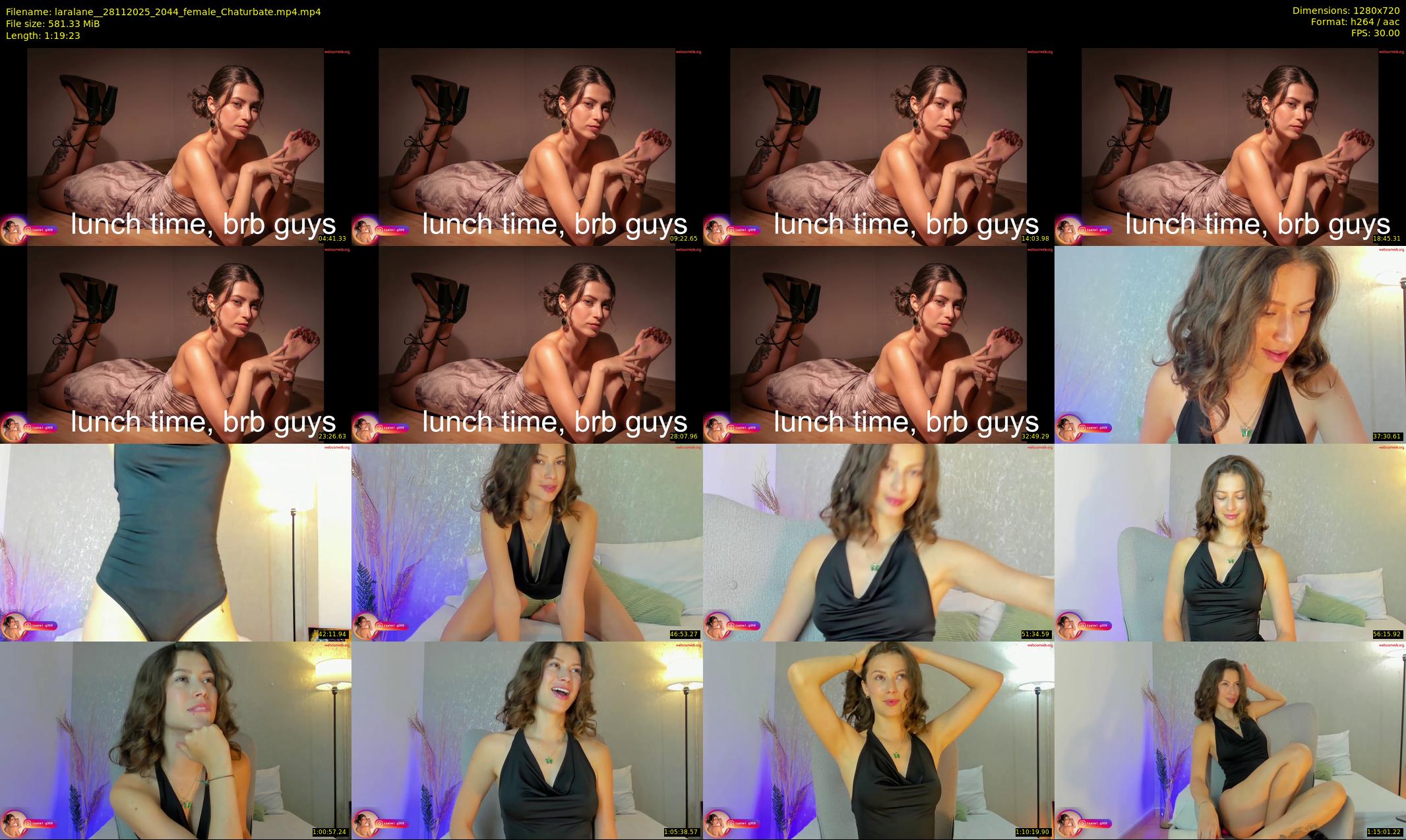 laralane_ — 80 minute Chaturbate female cam show recording, 720p, Nov 28, 2025