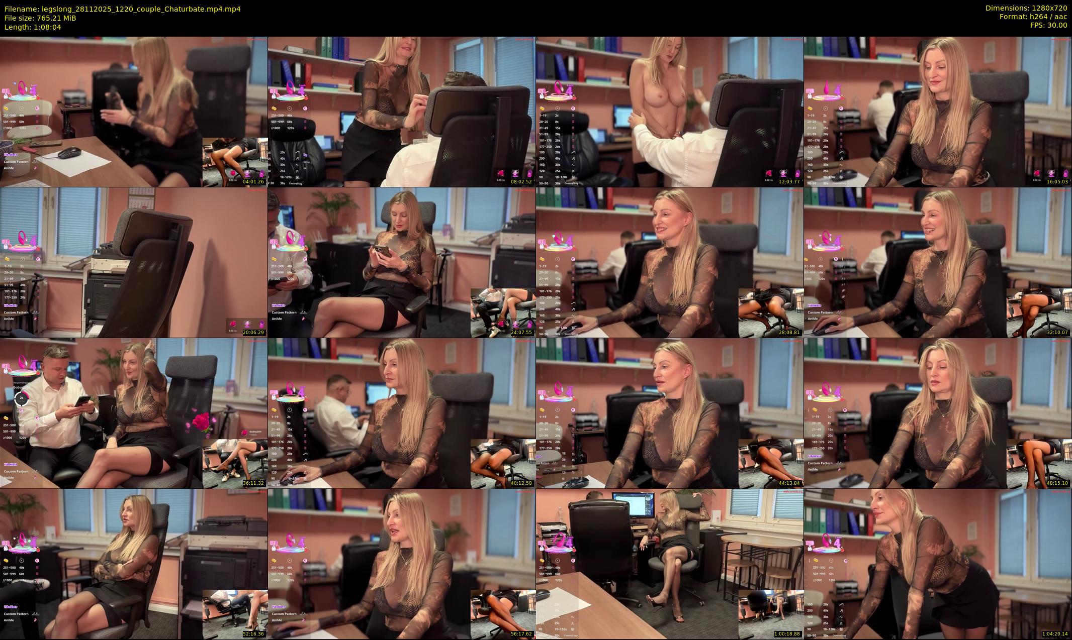 legslong — 69 minute Chaturbate couple cam show recording, 720p, Nov 28, 2025