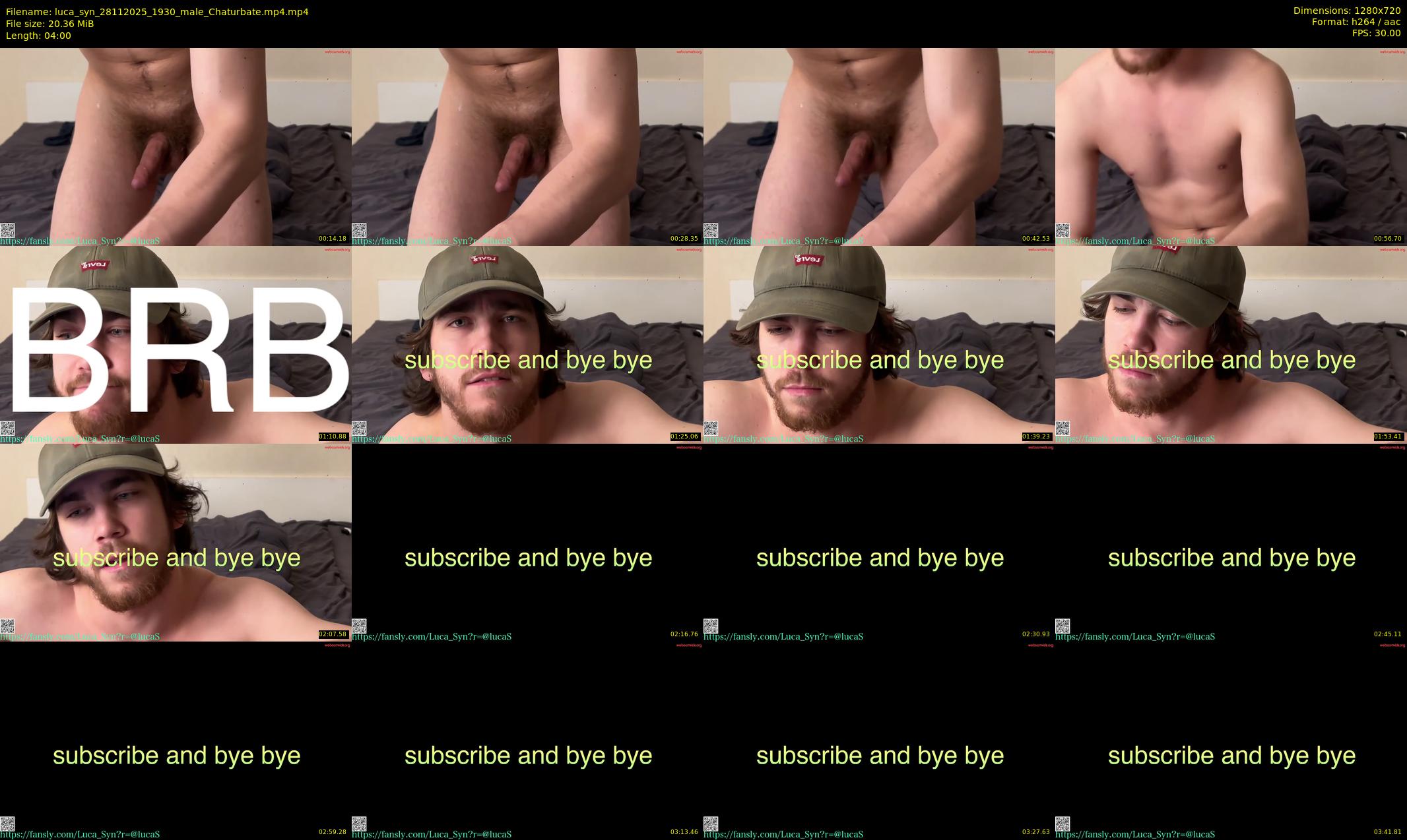 luca_syn — 4 minute Chaturbate male cam show recording, 720p, Nov 28, 2025