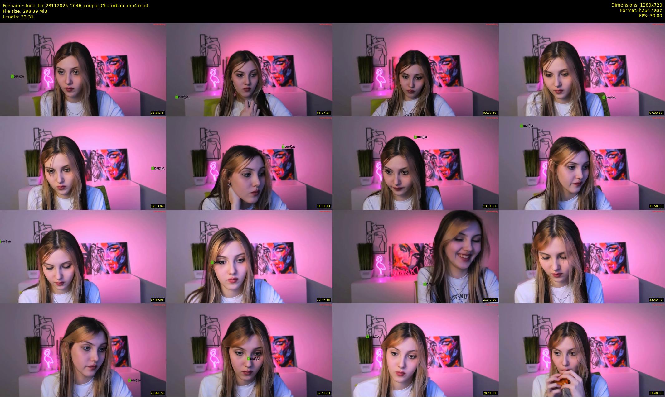 luna_tin — 34 minute Chaturbate couple cam show recording, 720p, Nov 28, 2025