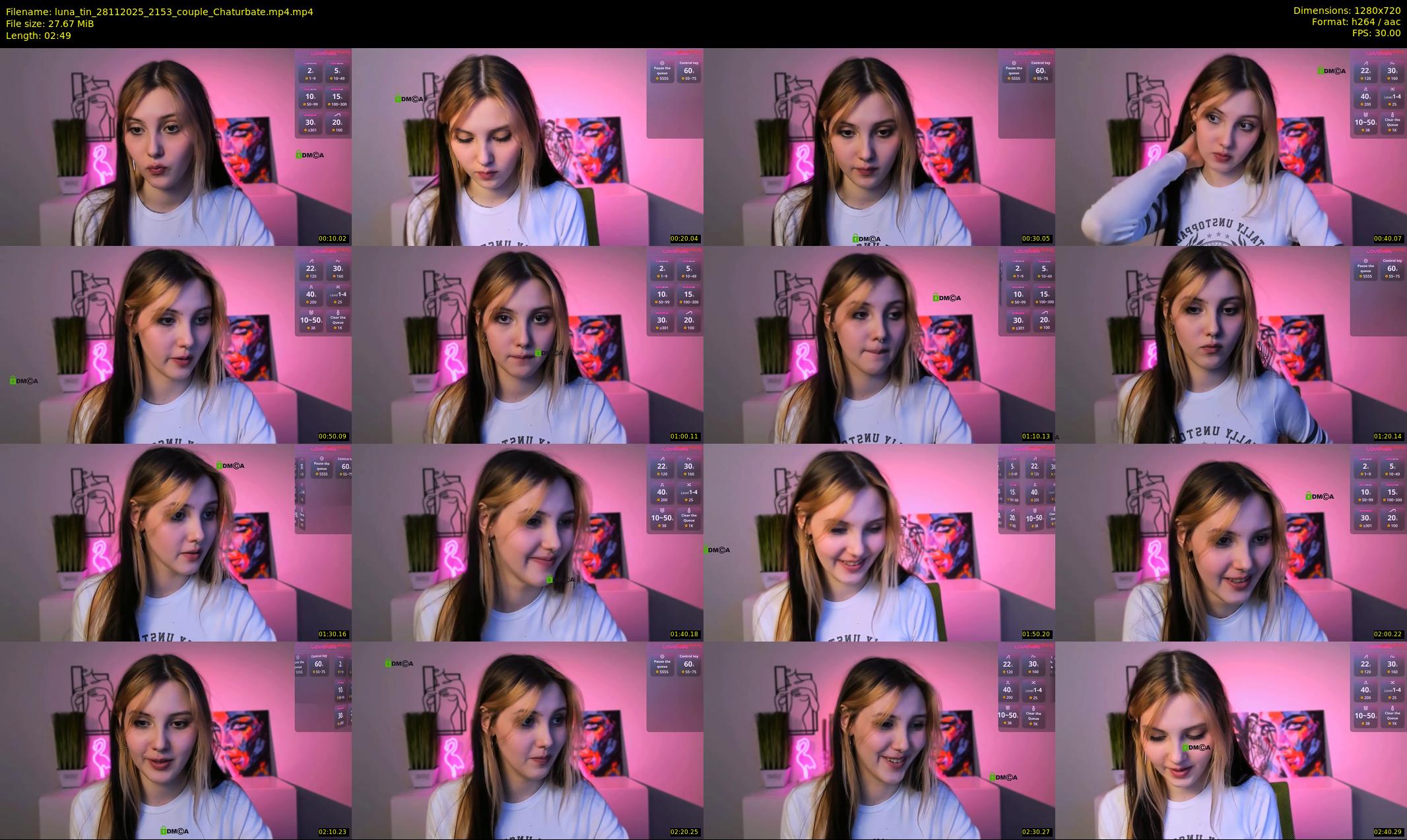 luna_tin — 3 minute Chaturbate couple cam show recording, 720p, Nov 28, 2025