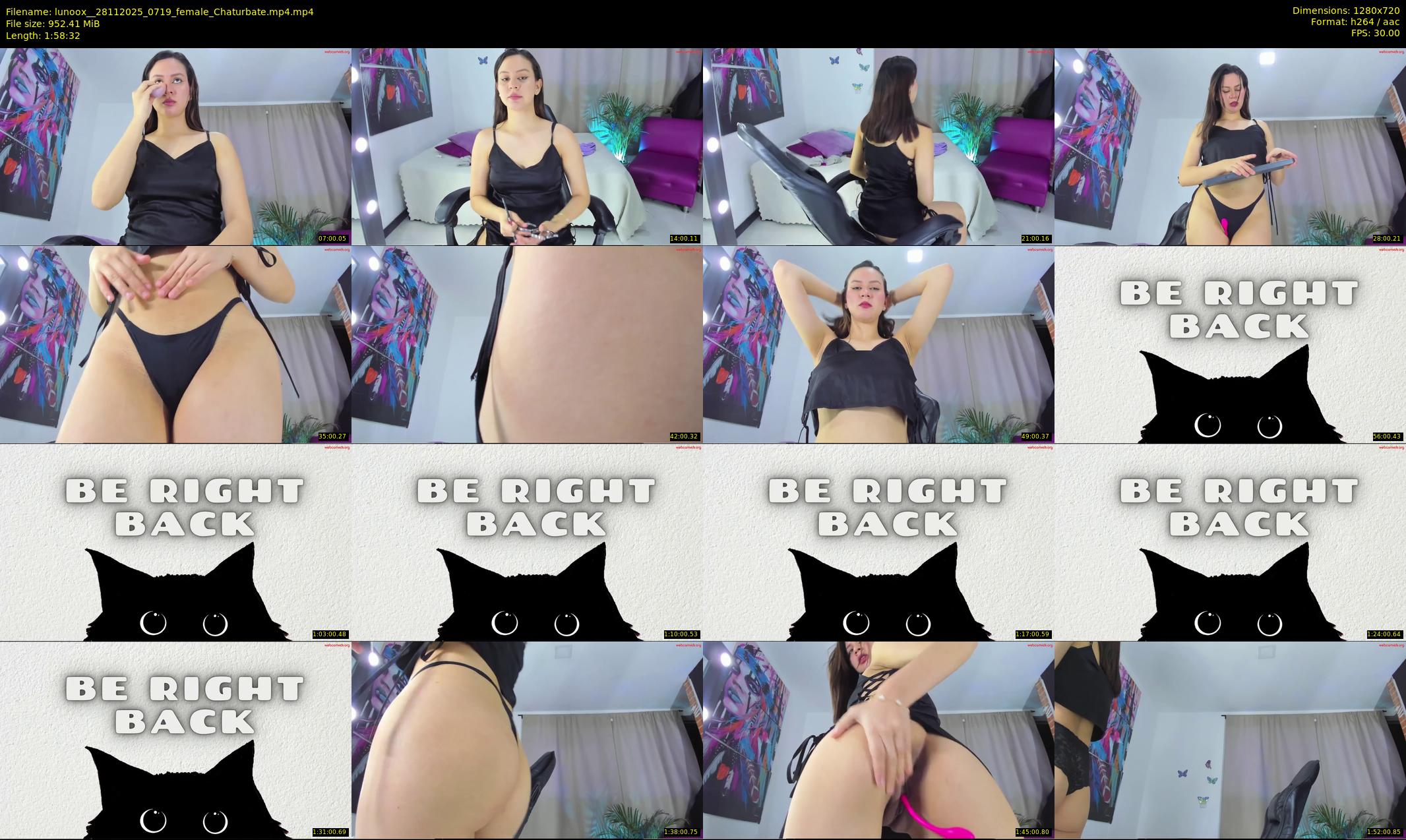 lunoox_ — 119 minute Chaturbate female cam show recording, 720p, Nov 28, 2025