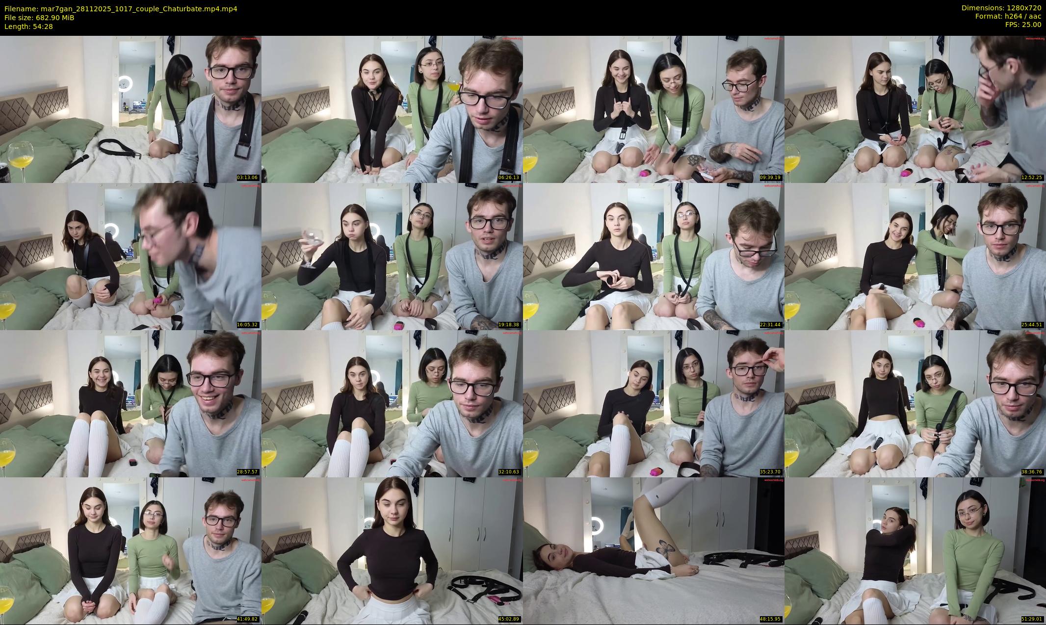 mar7gan — 55 minute Chaturbate couple cam show recording, 720p, Nov 28, 2025