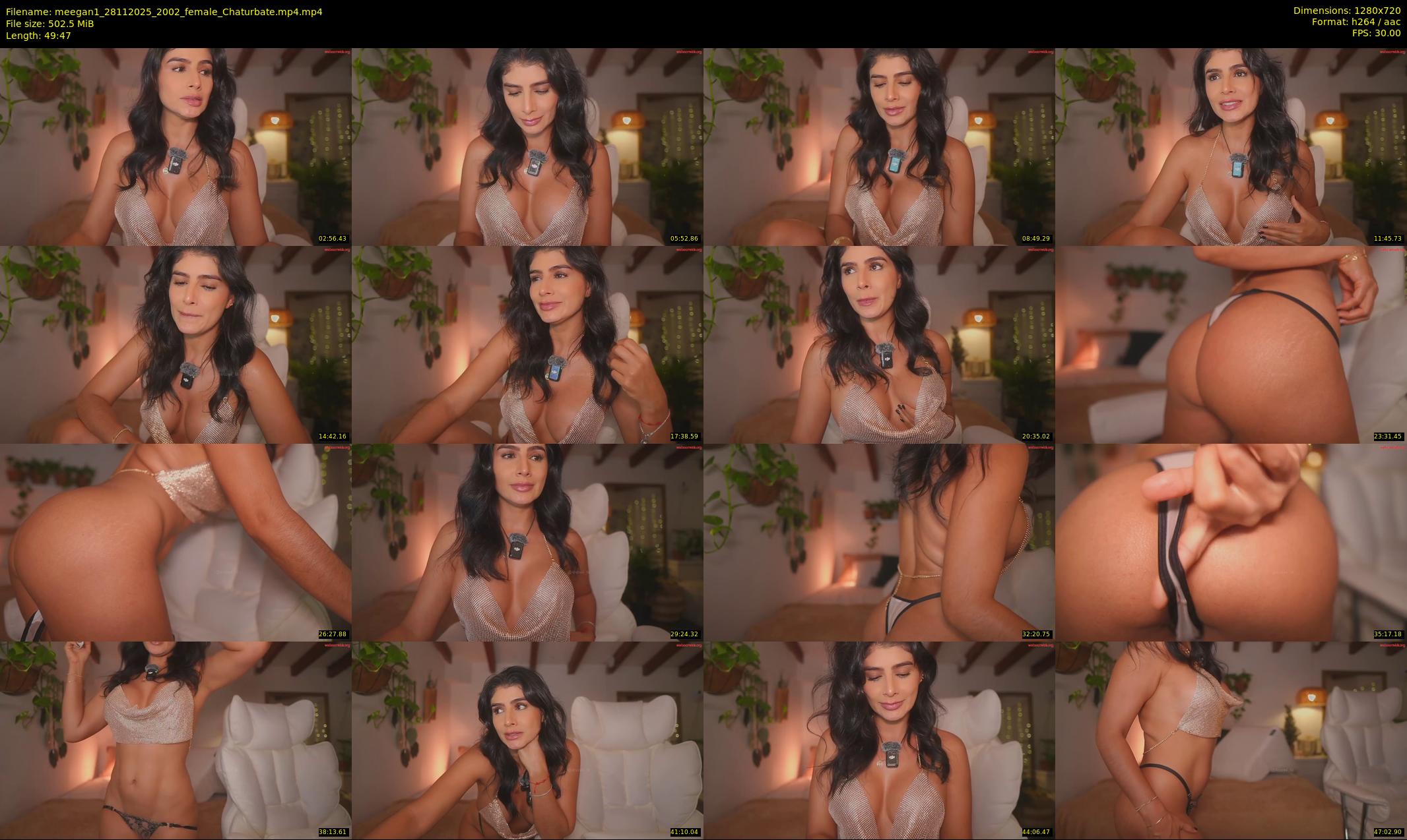 meegan1 — 50 minute Chaturbate female cam show recording, 720p, Nov 28, 2025