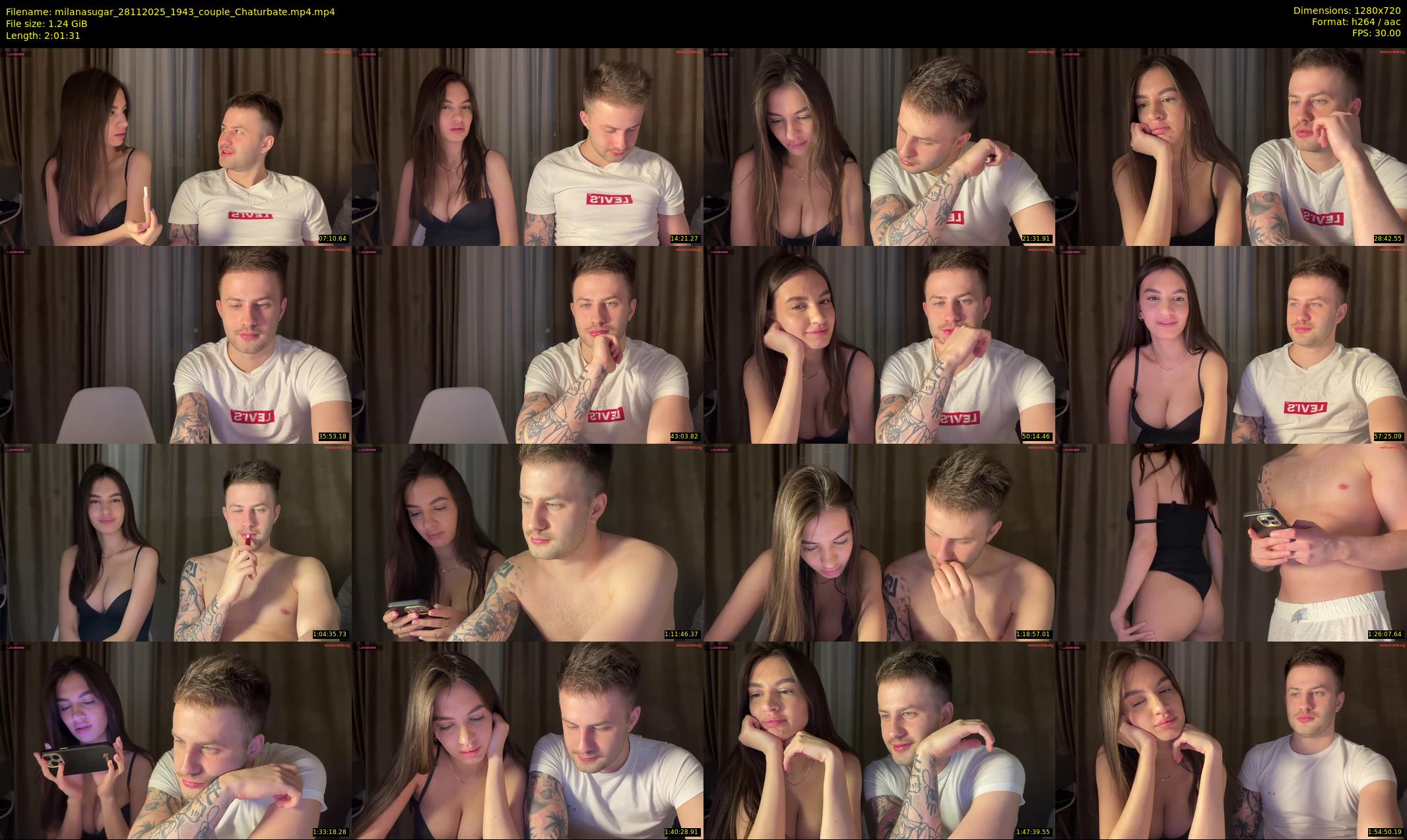 milanasugar — 122 minute Chaturbate couple cam show recording, 720p, Nov 28, 2025