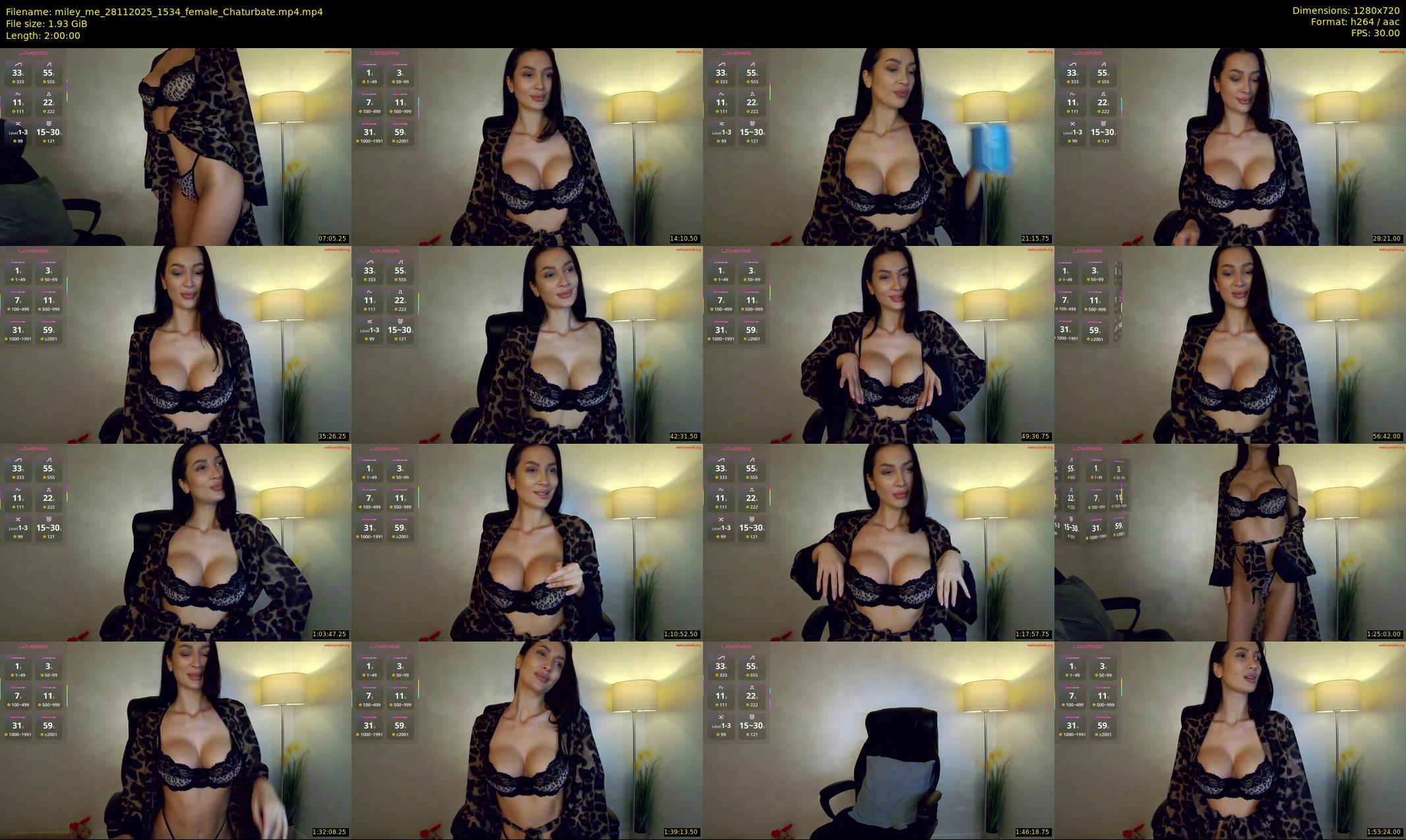 miley_me — 120 minute Chaturbate female cam show recording, 720p, Nov 28, 2025
